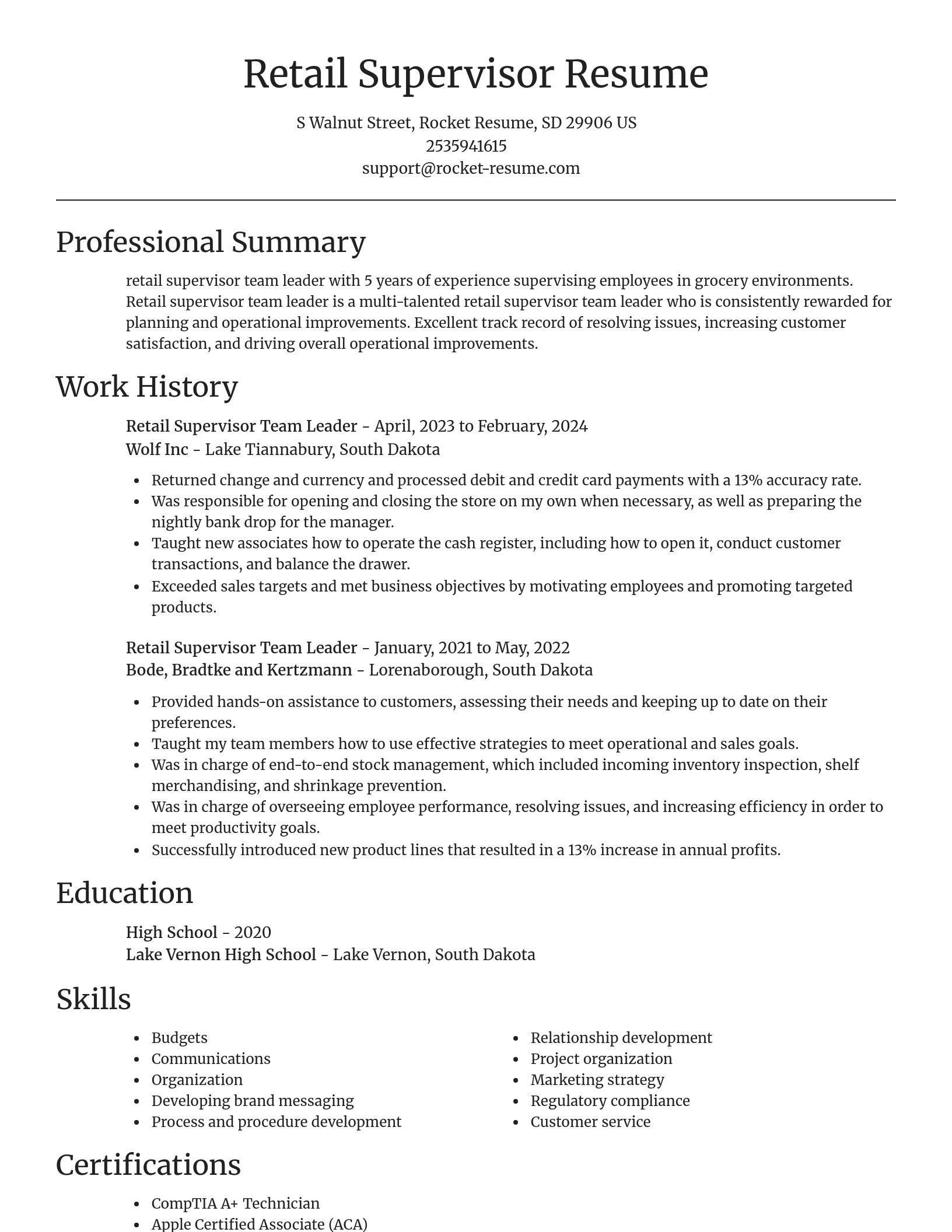 Focal Point resume template