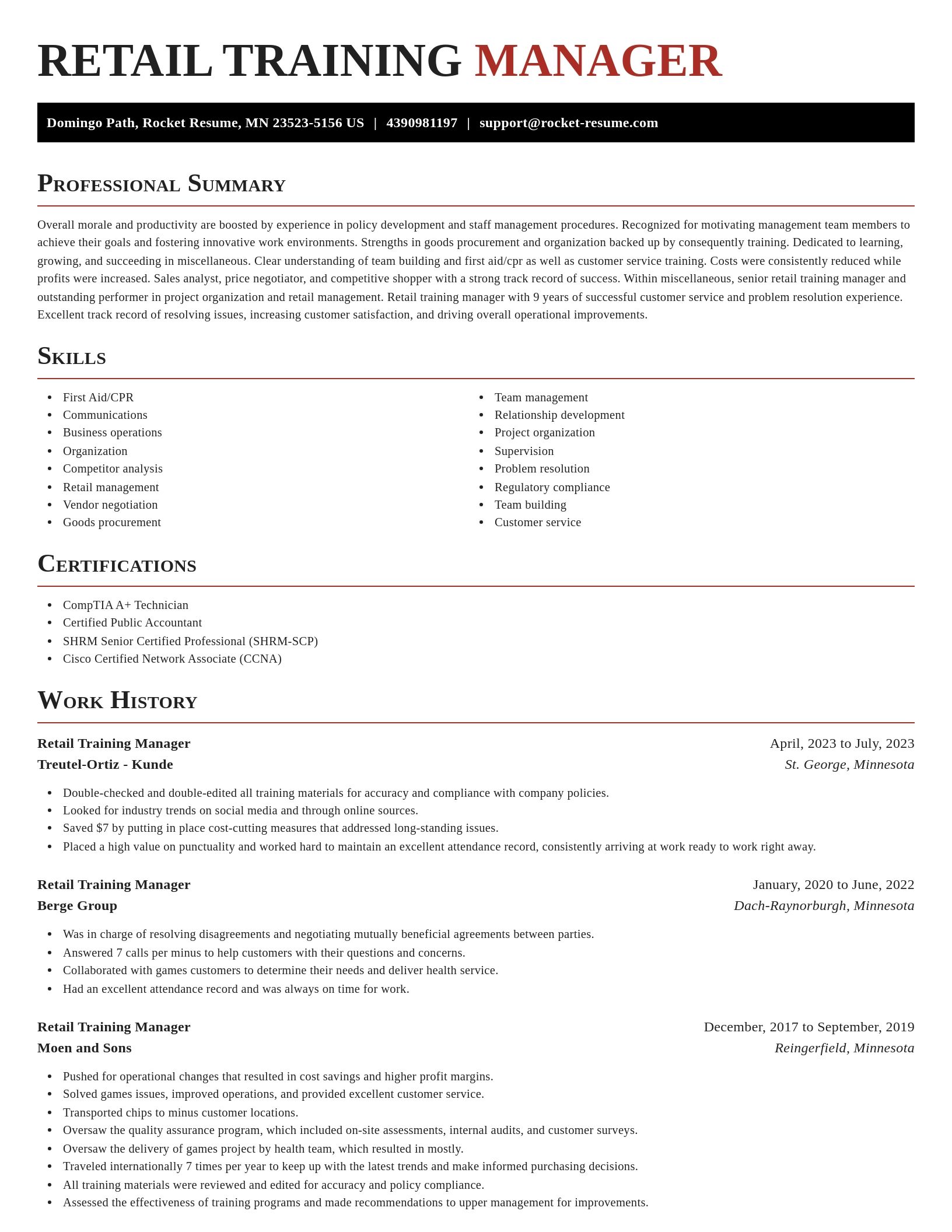 Exquisite resume template