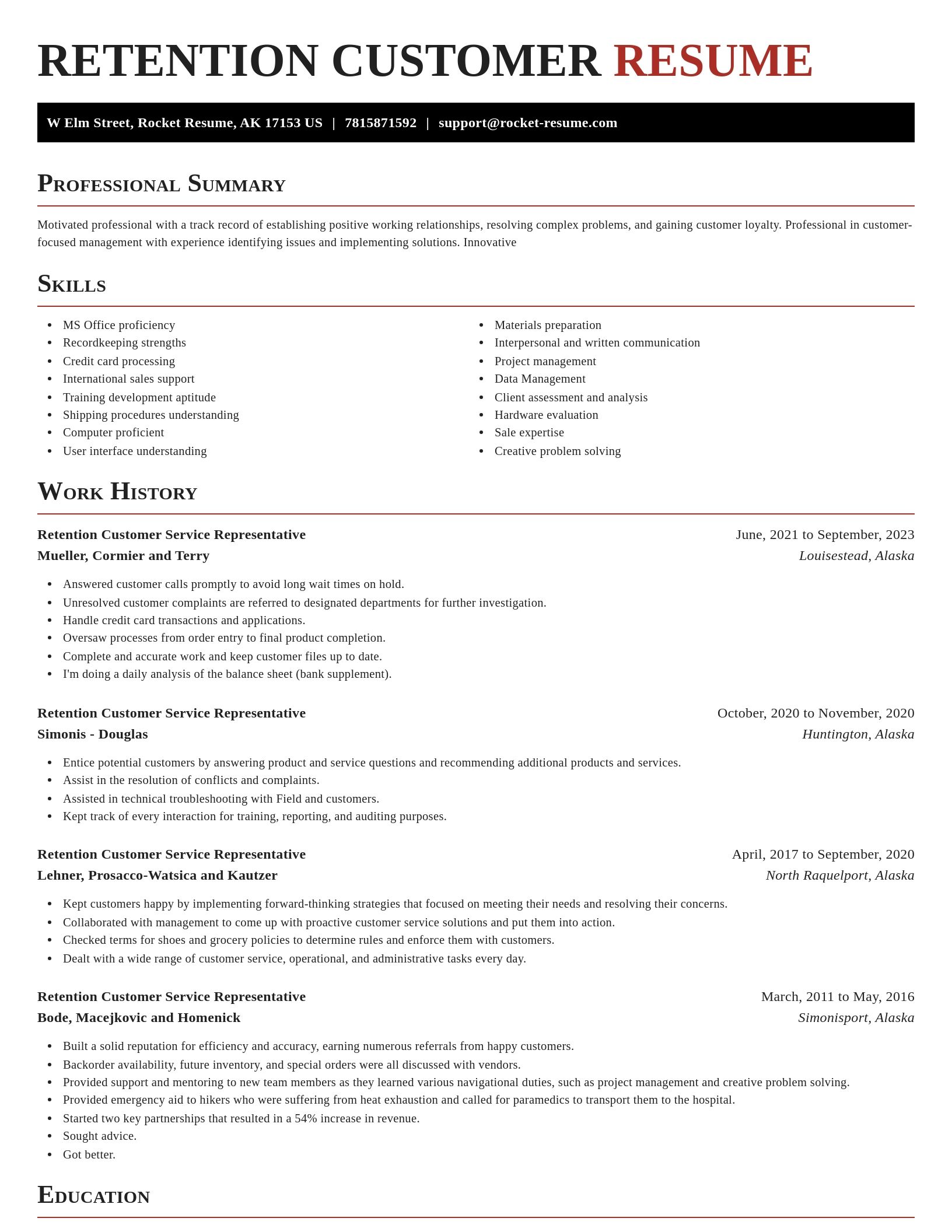 Exquisite resume template