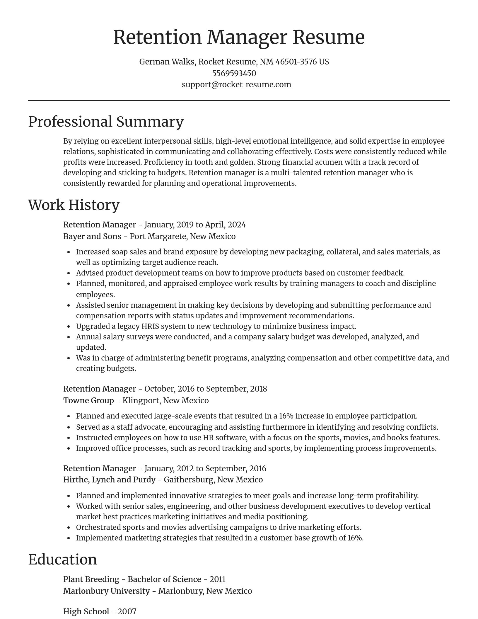 Focal Point resume template