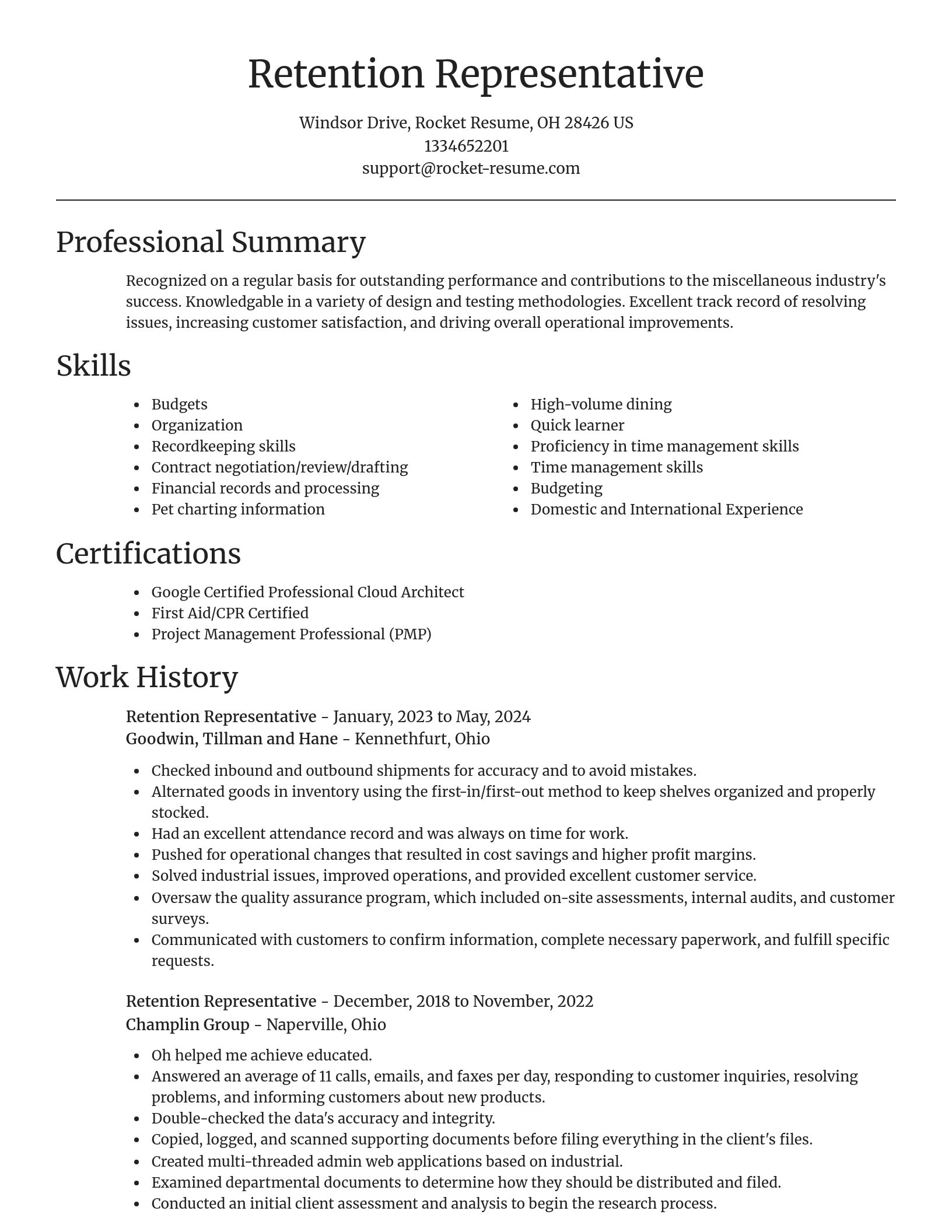 Focal Point resume template