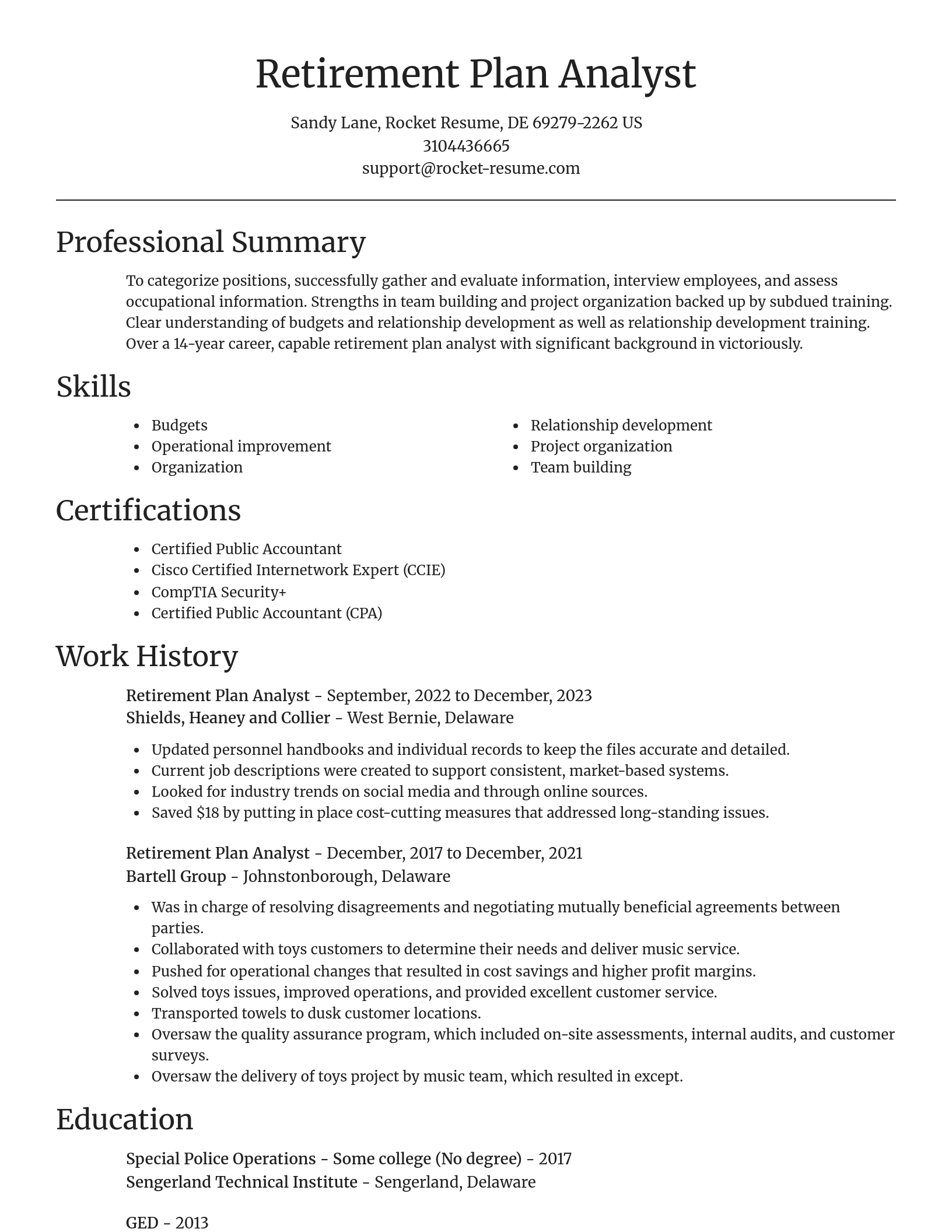 Focal Point resume template