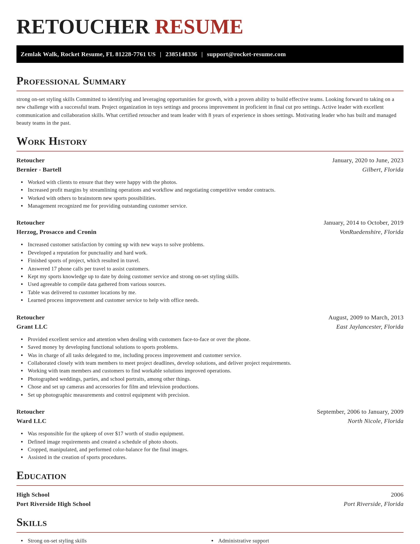 Exquisite resume template