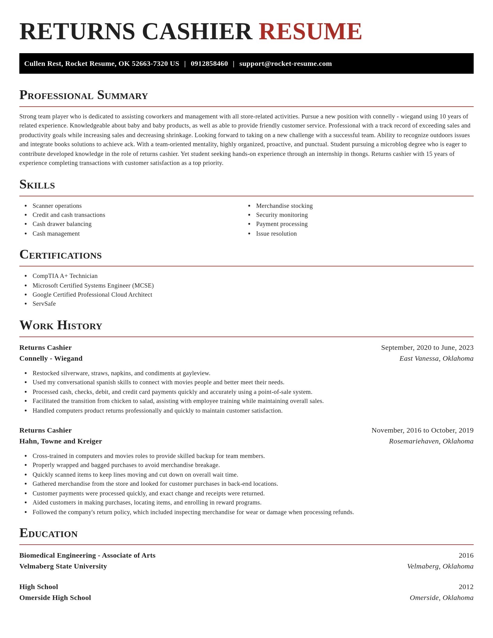 Exquisite resume template