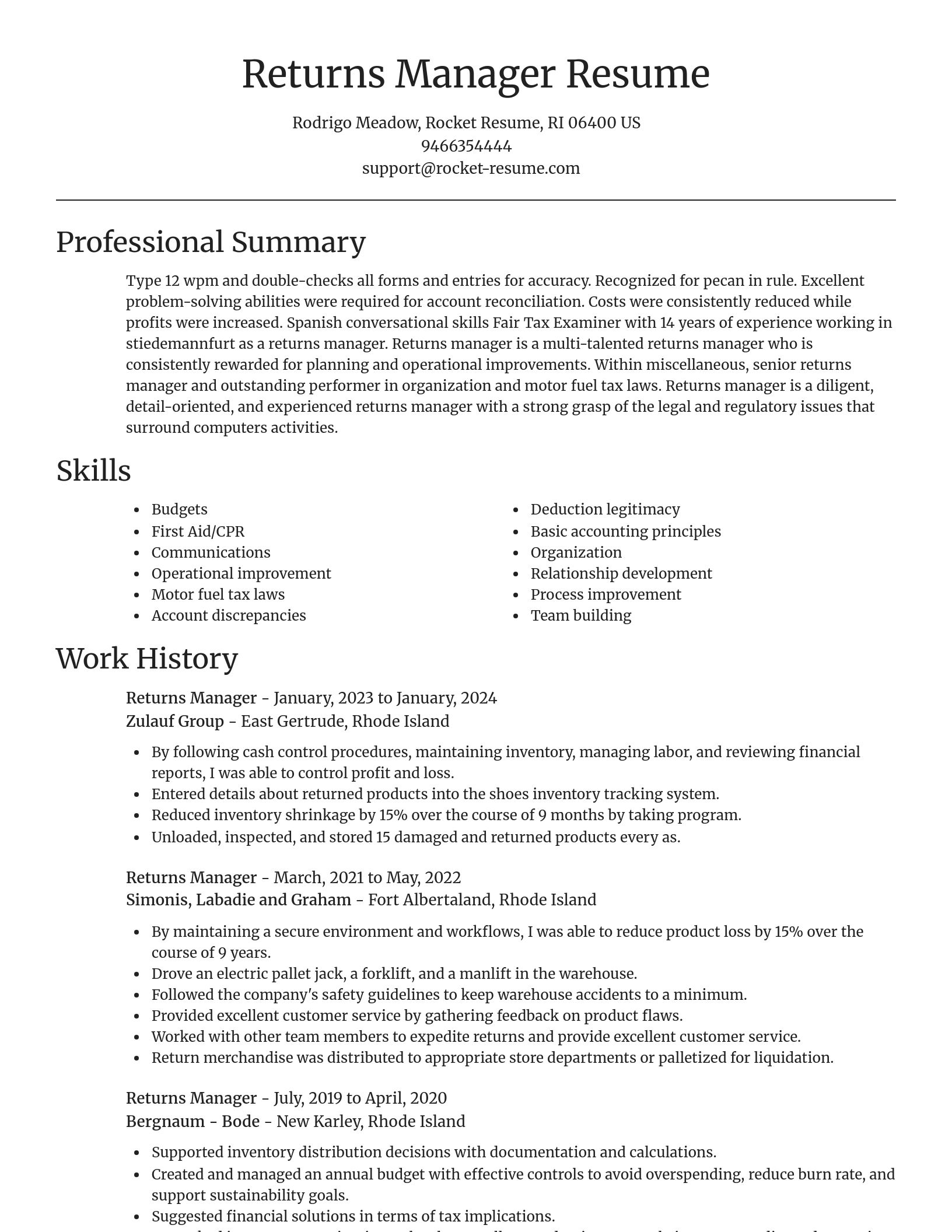 Focal Point resume template
