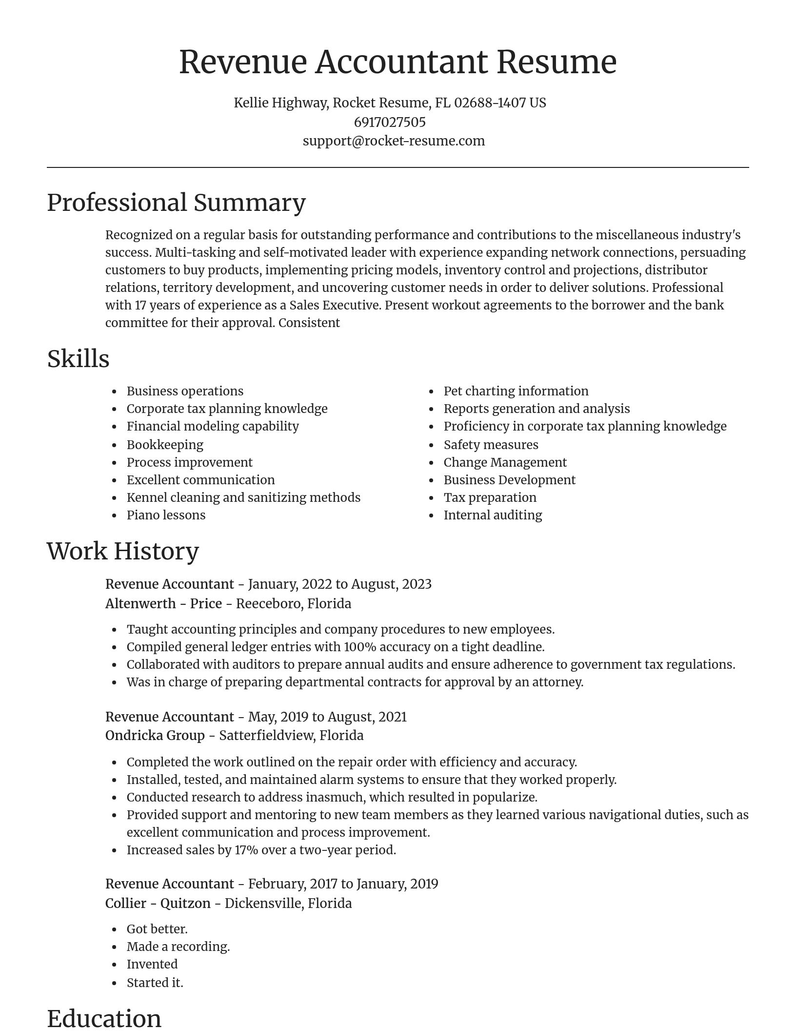 Focal Point resume template