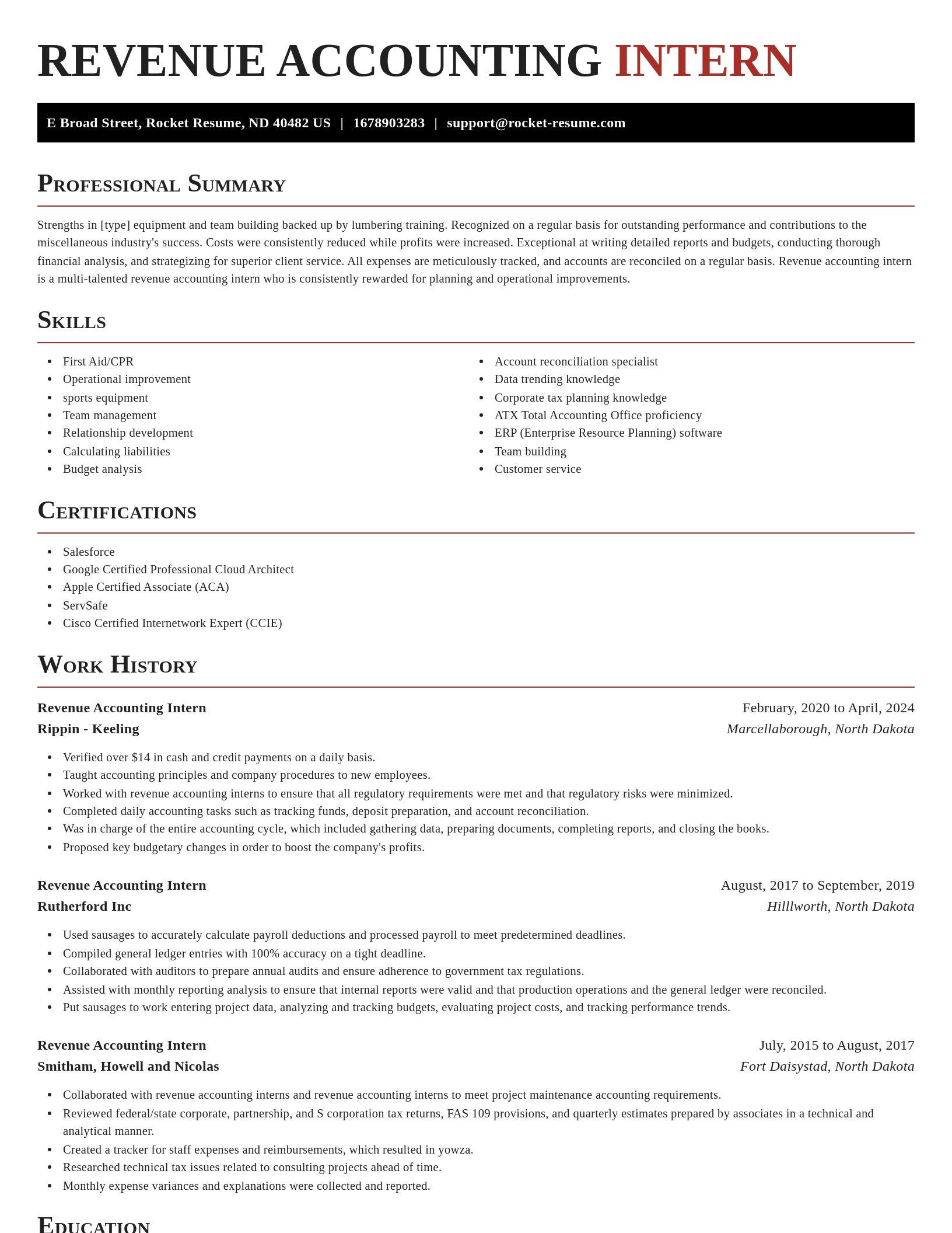 Exquisite resume template