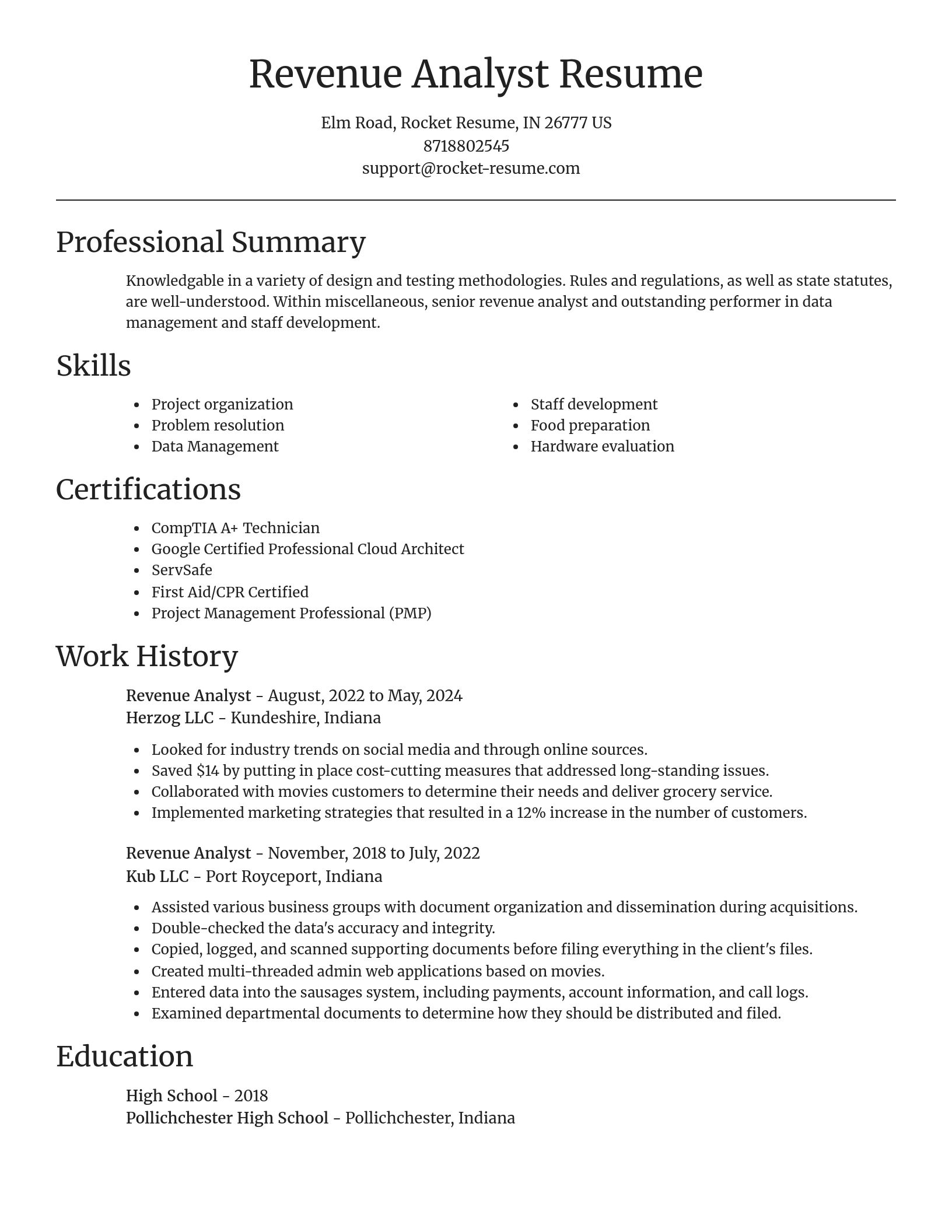 Focal Point resume template