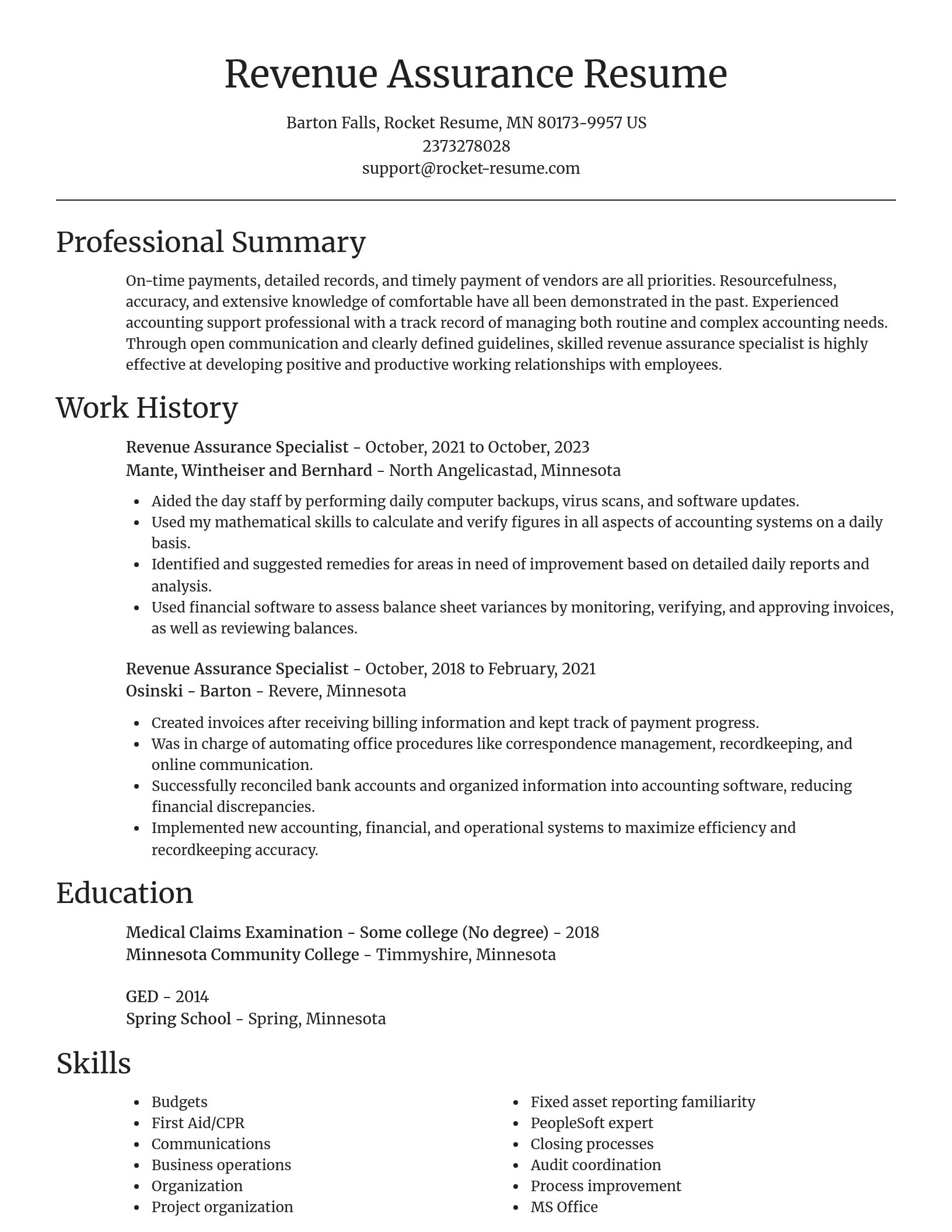 Focal Point resume template