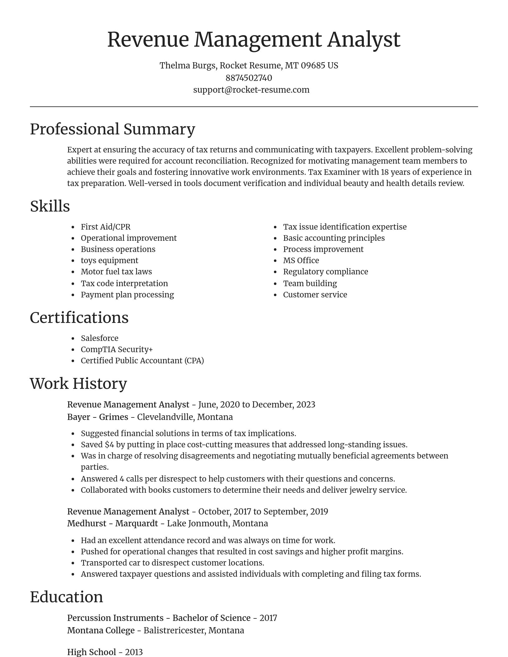 Focal Point resume template