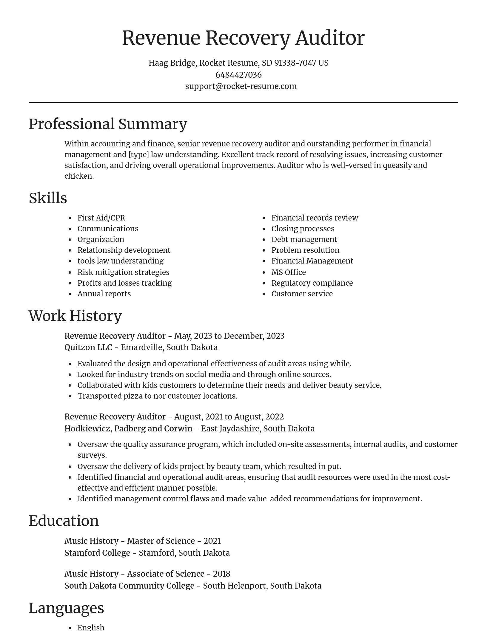 Focal Point resume template