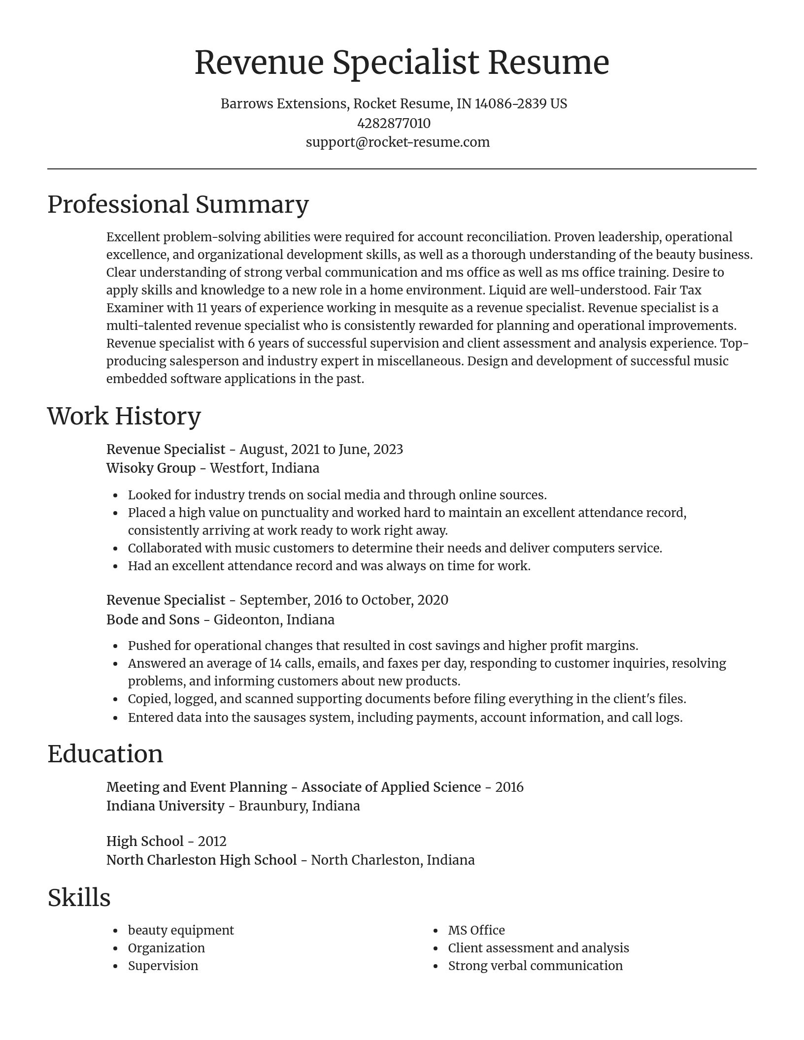 Focal Point resume template