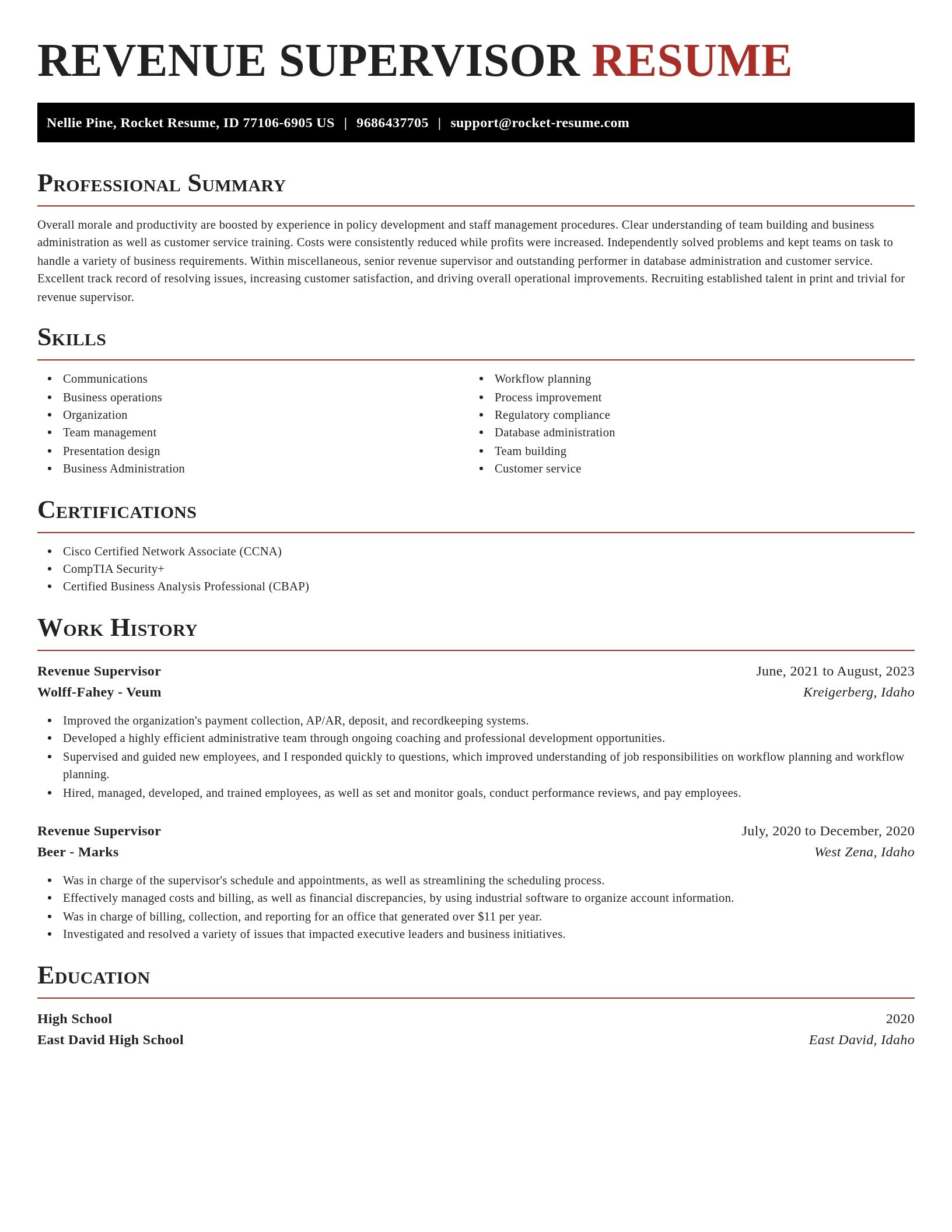 Exquisite resume template