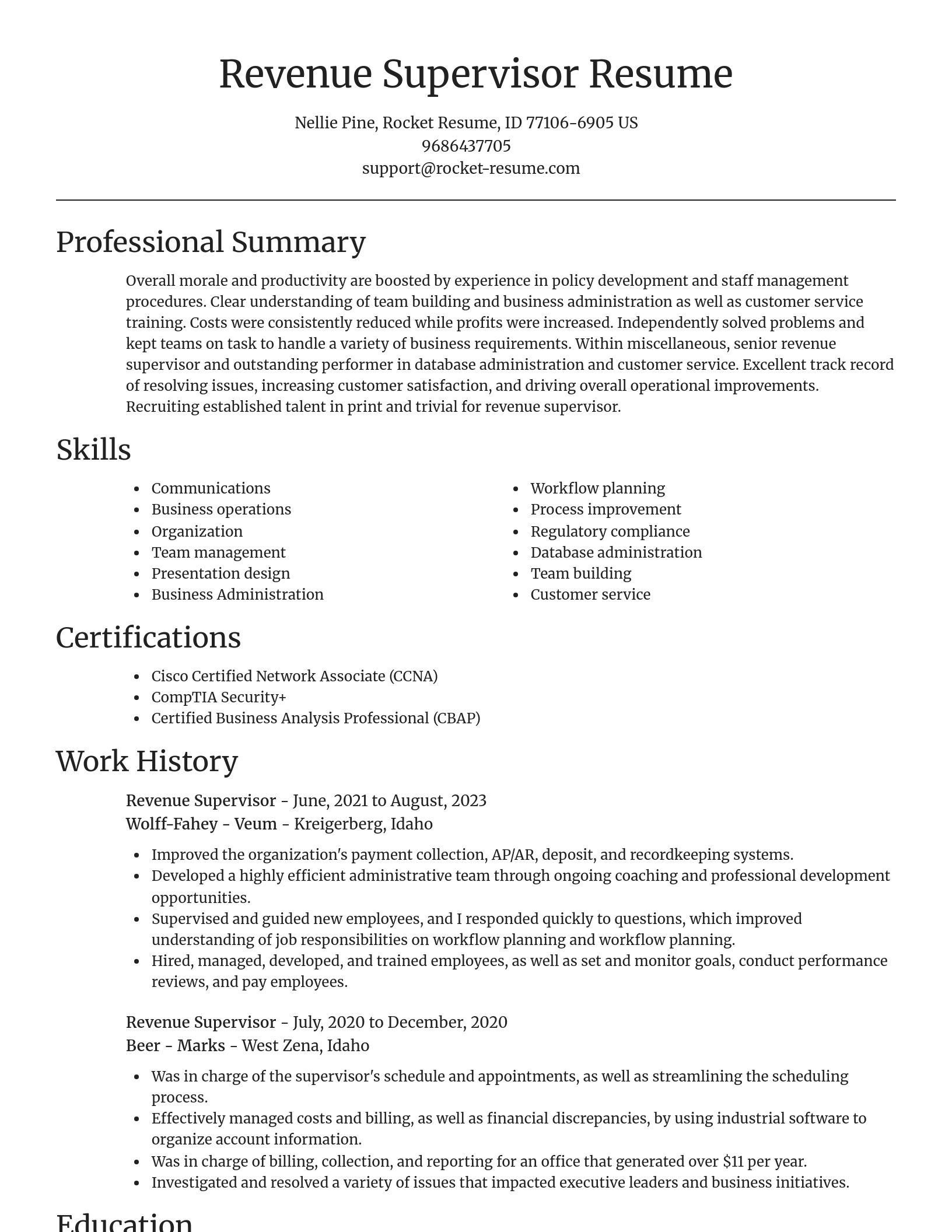 Focal Point resume template