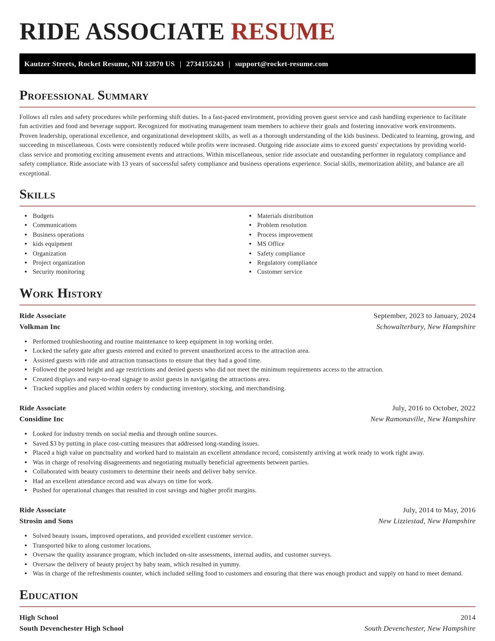 Exquisite resume template