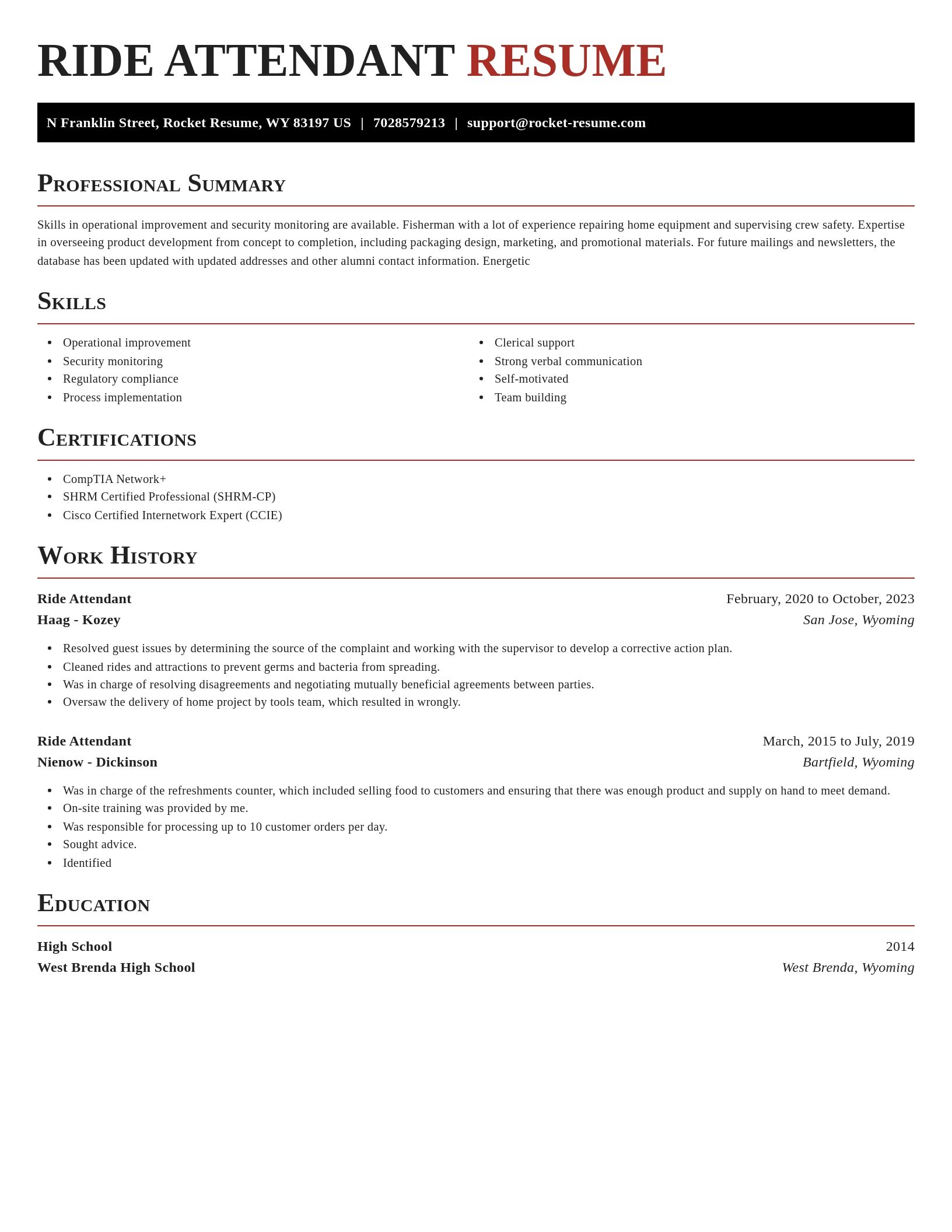 Exquisite resume template