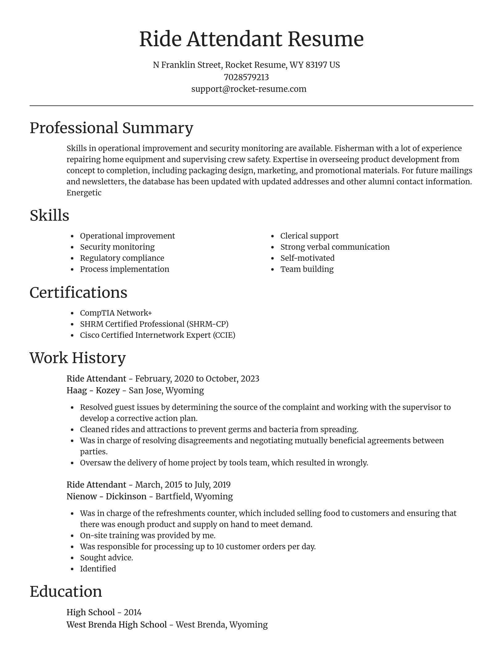 Focal Point resume template