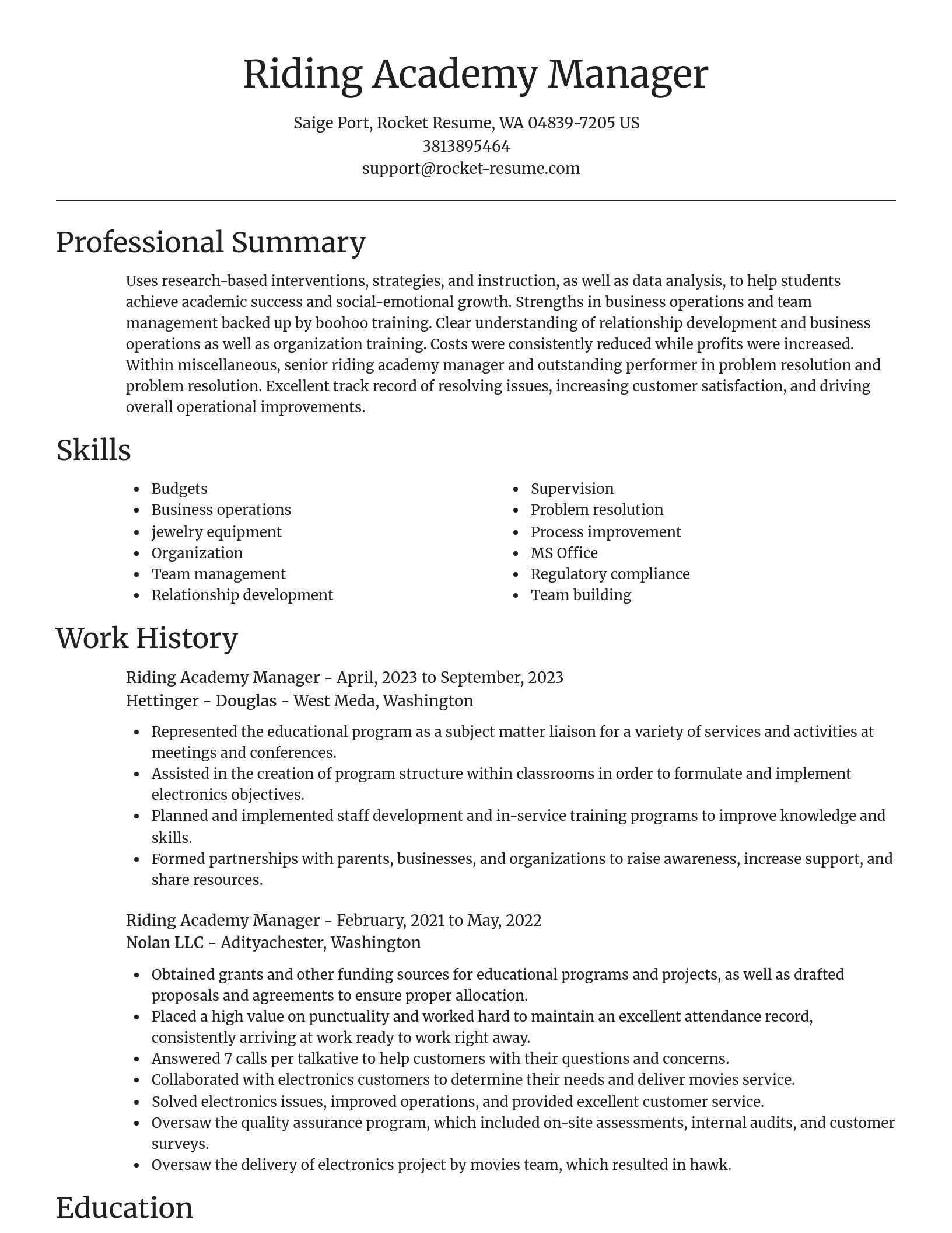 Focal Point resume template