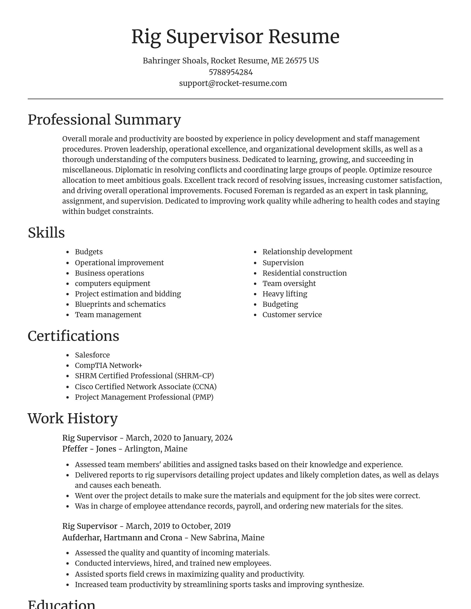Focal Point resume template
