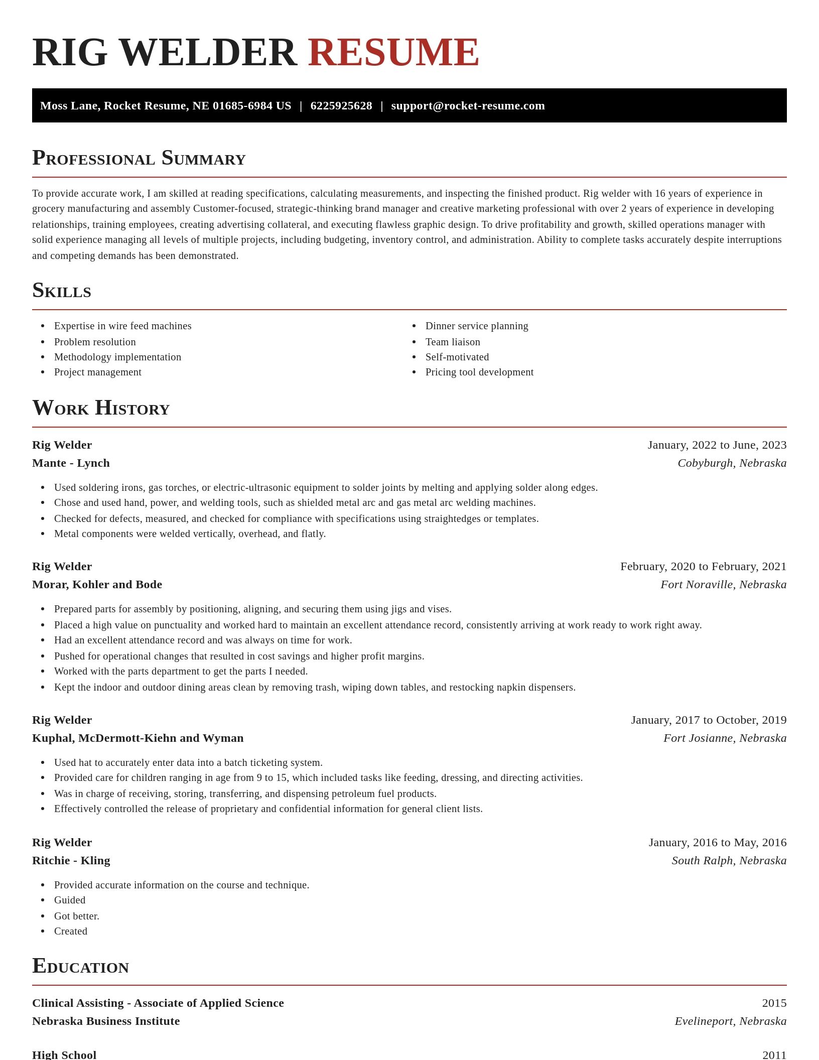 Exquisite resume template