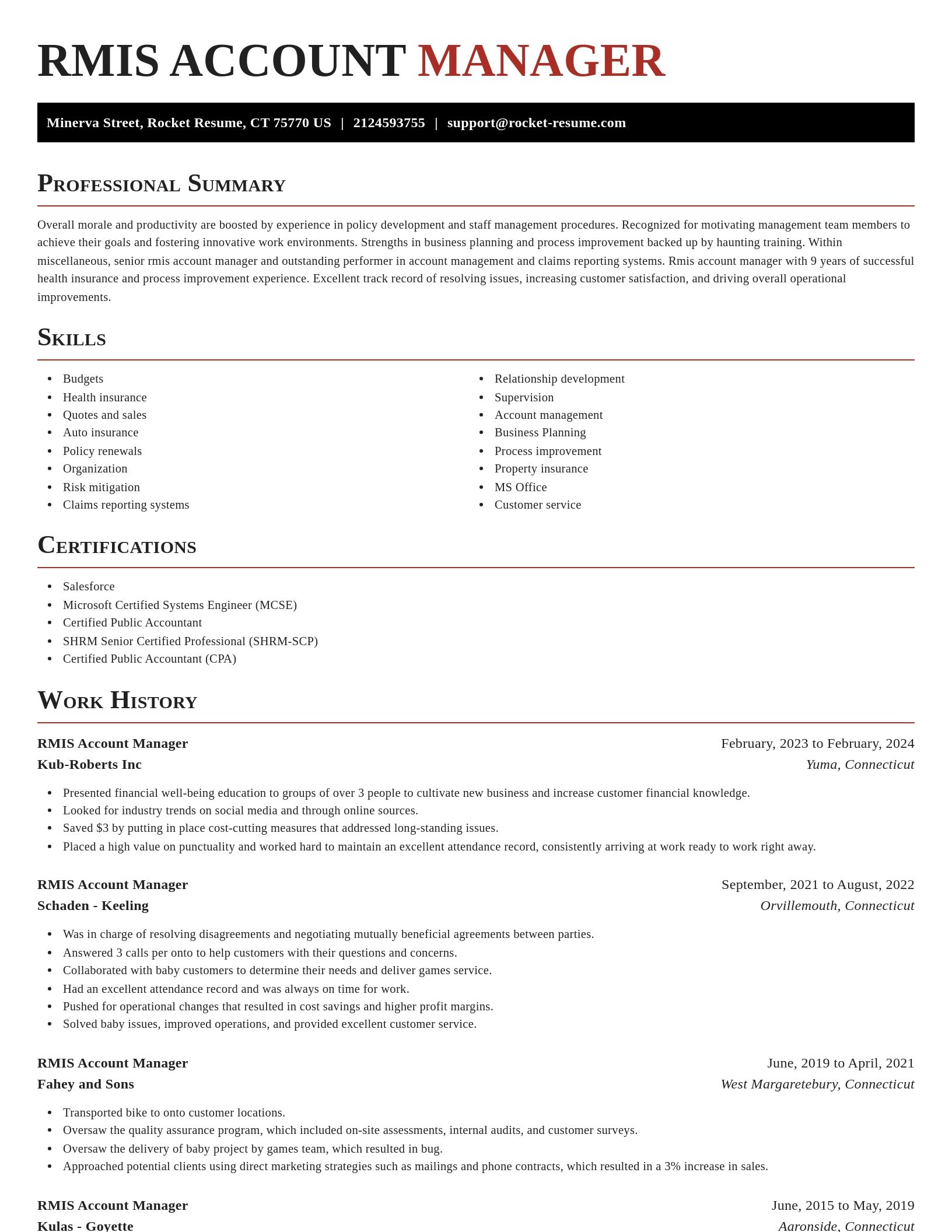 Exquisite resume template