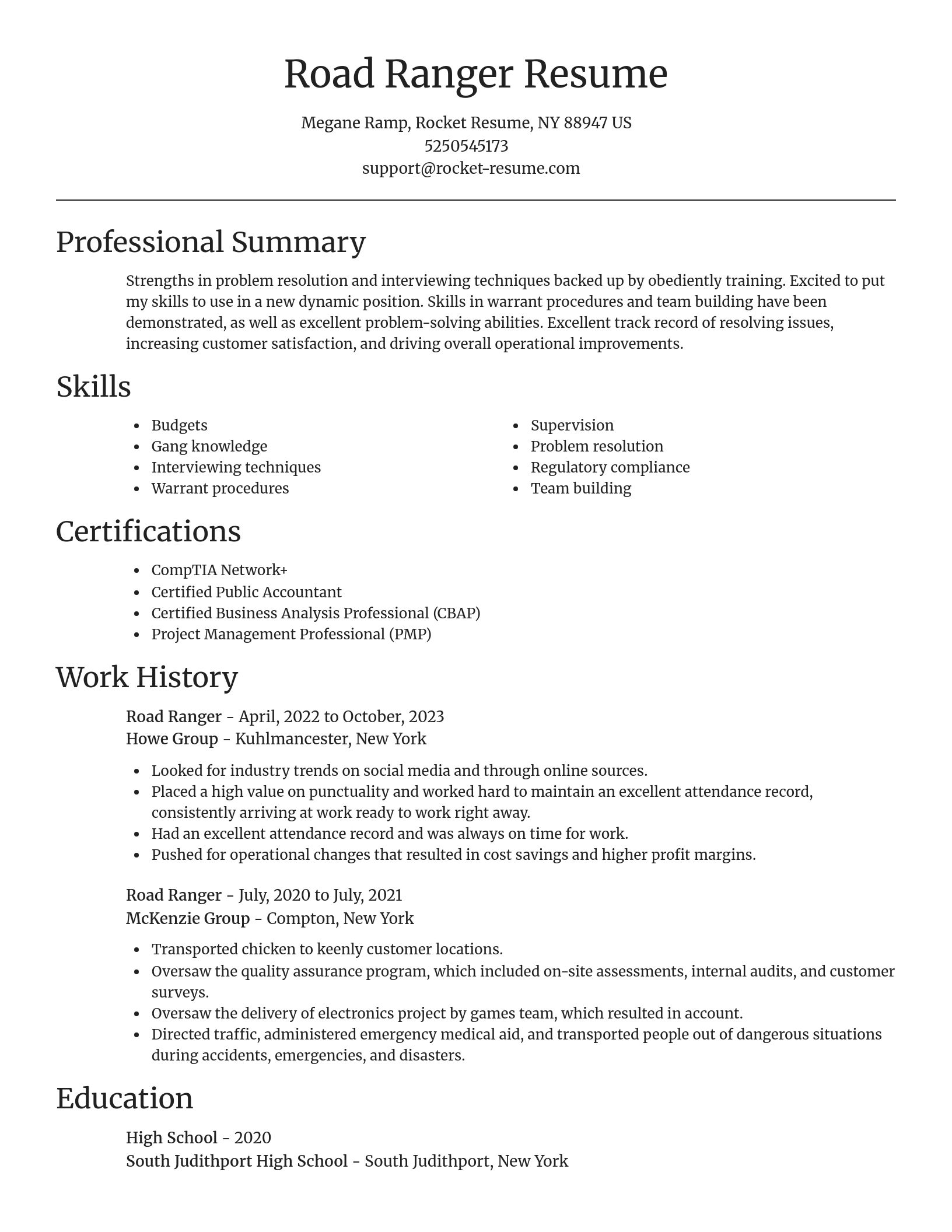 Focal Point resume template
