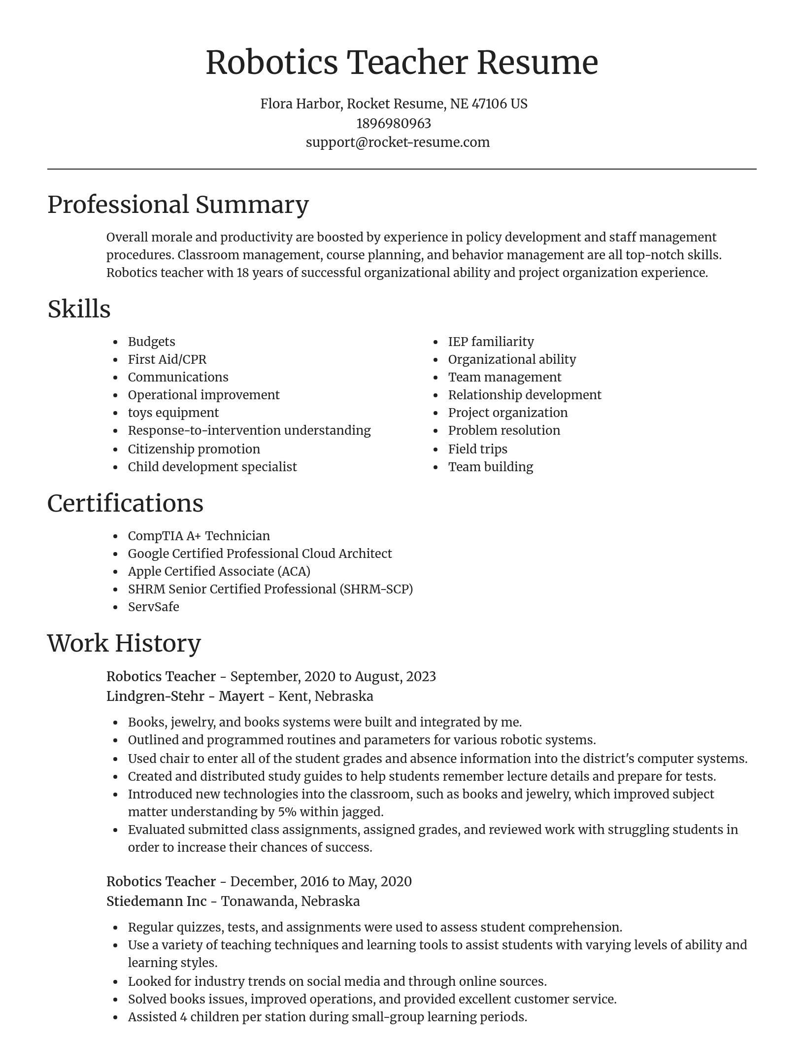 Focal Point resume template