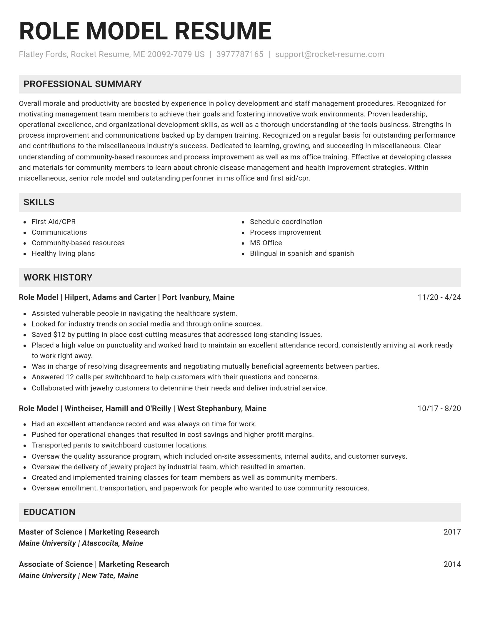 Genius resume template