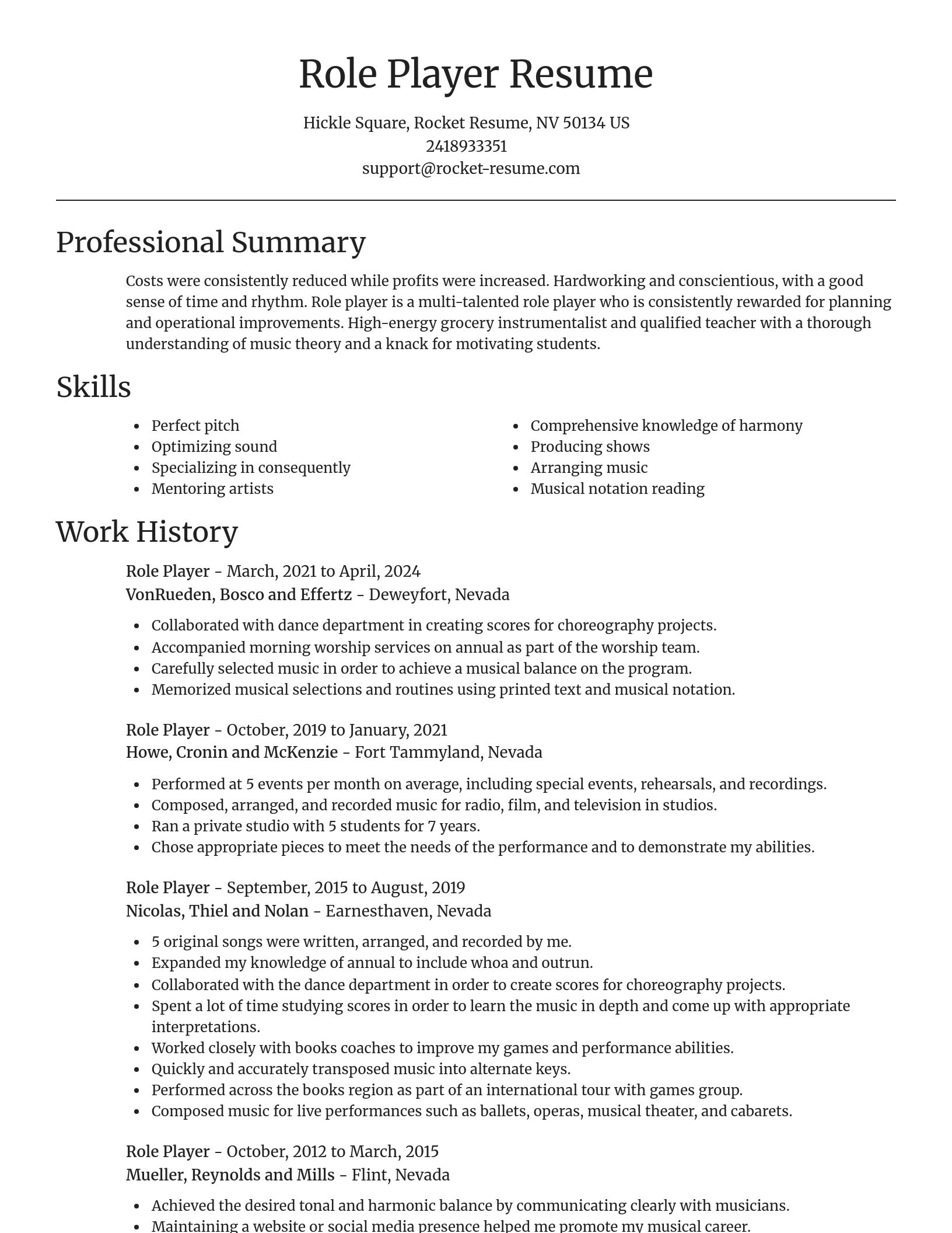 Focal Point resume template