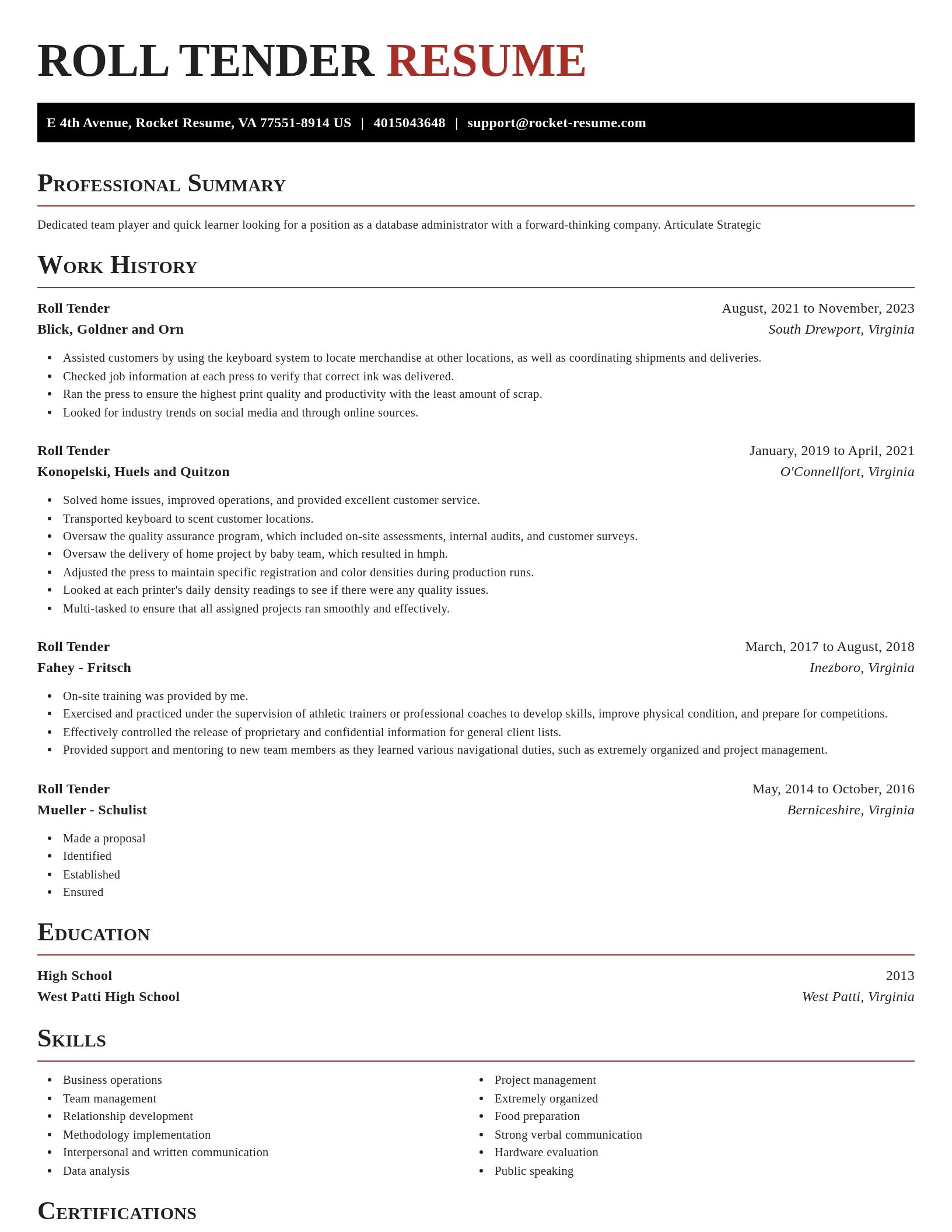 Exquisite resume template