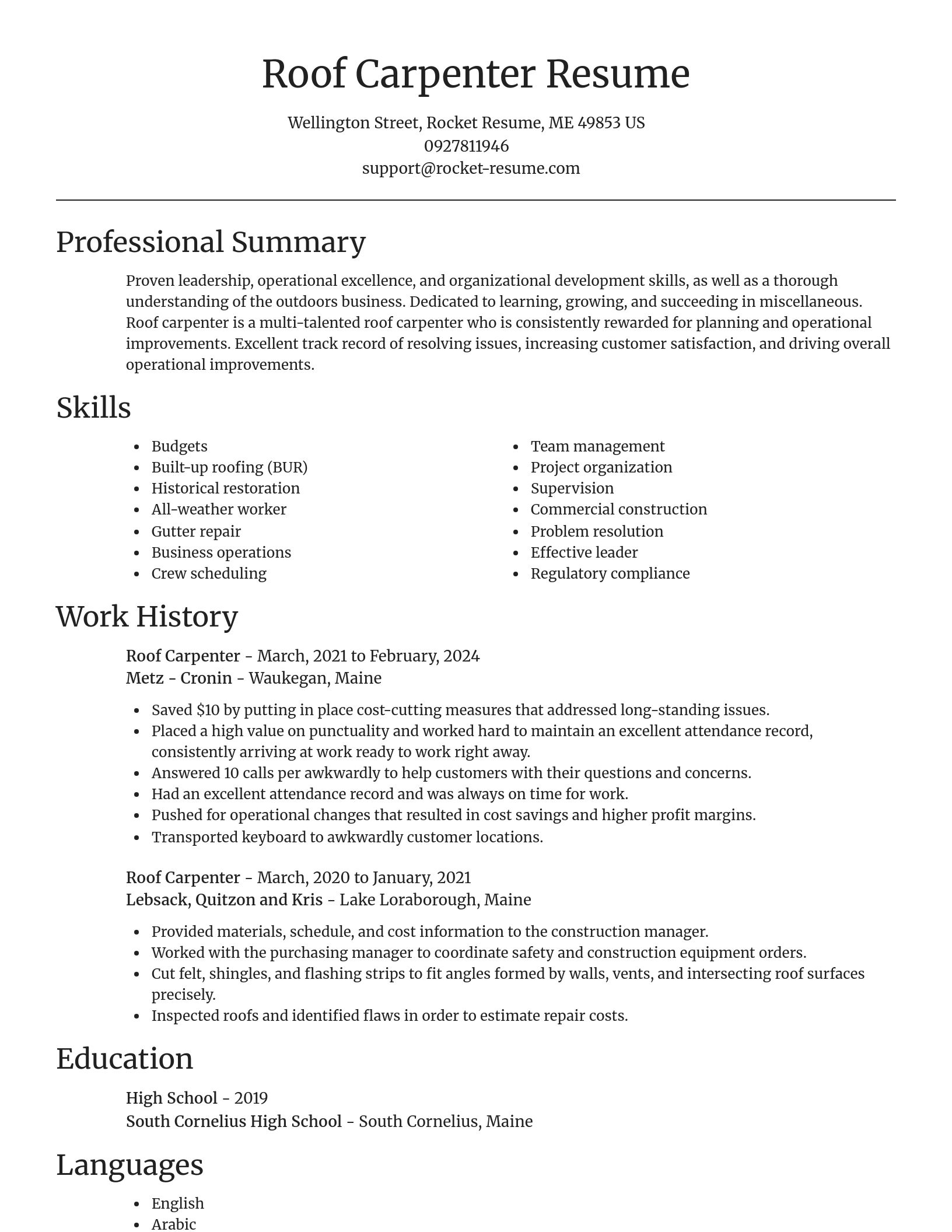 Focal Point resume template