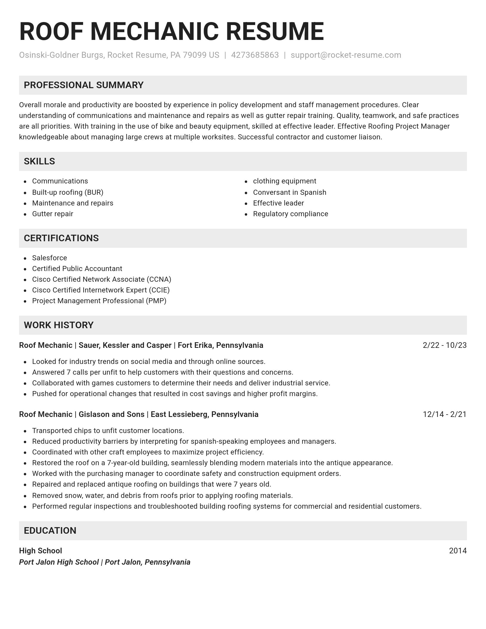Genius resume template