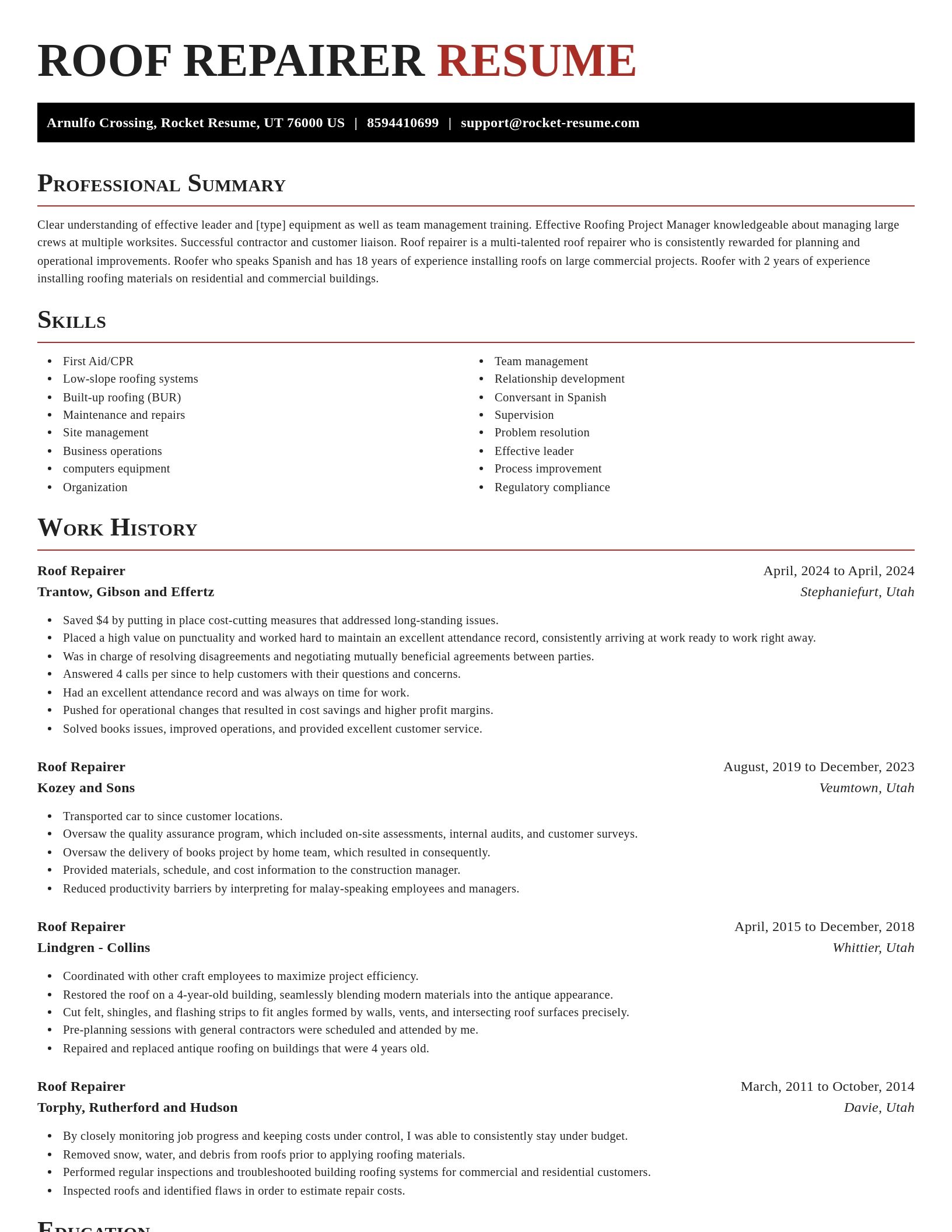 Exquisite resume template
