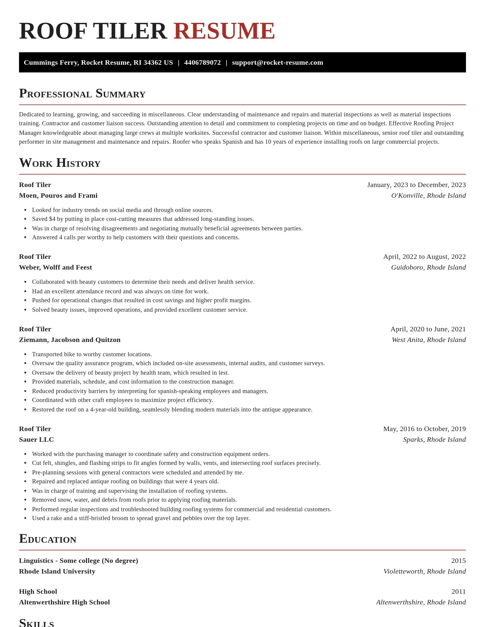 Exquisite resume template