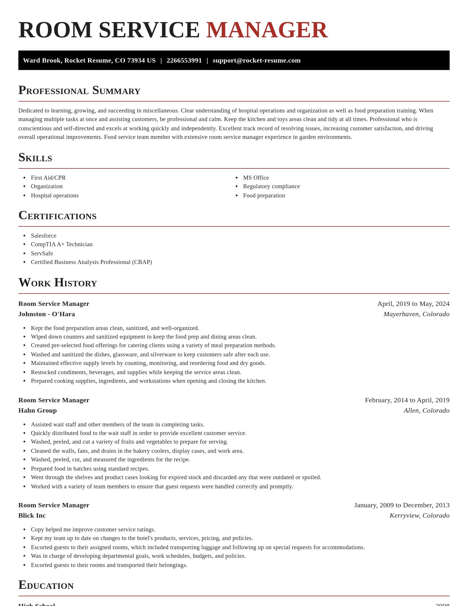 Exquisite resume template