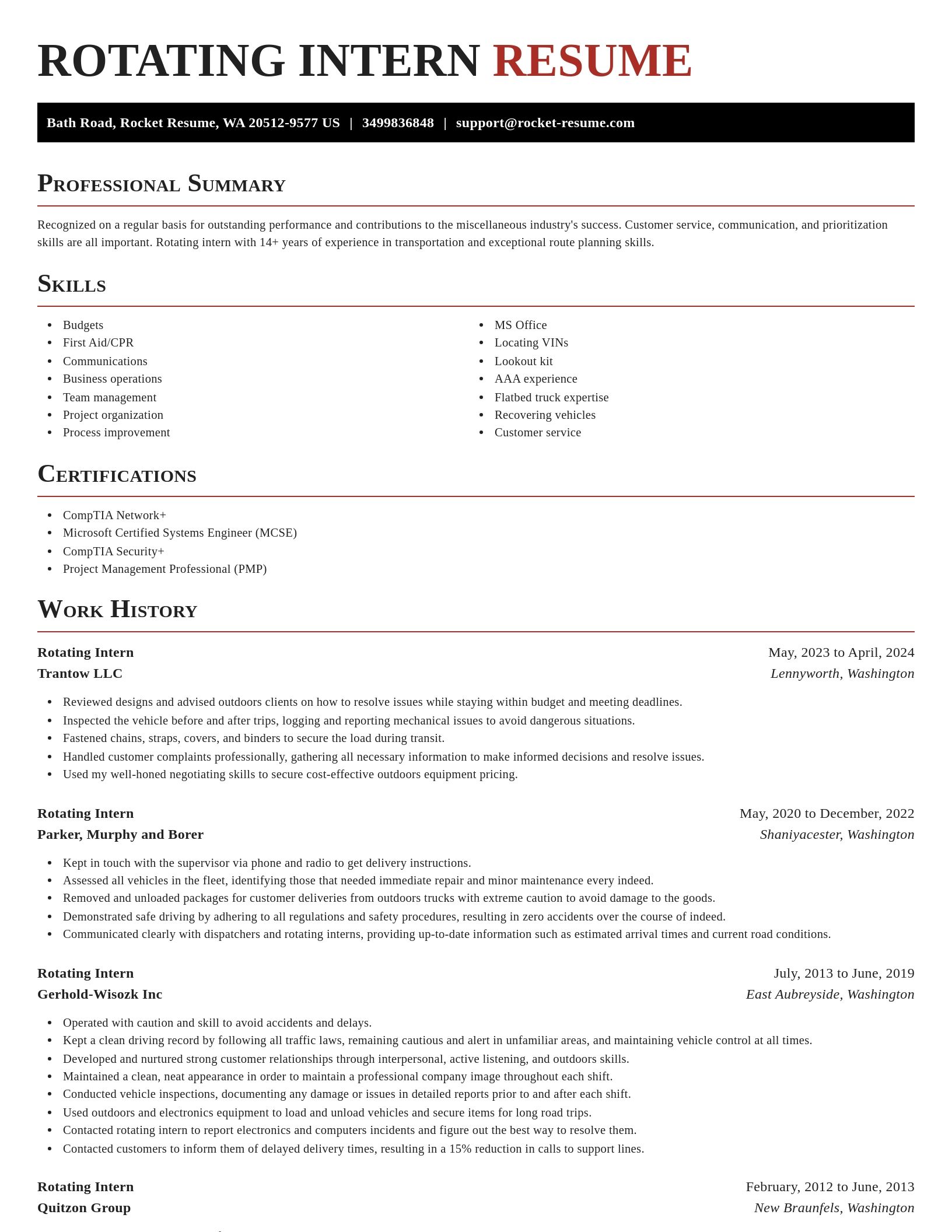 Exquisite resume template