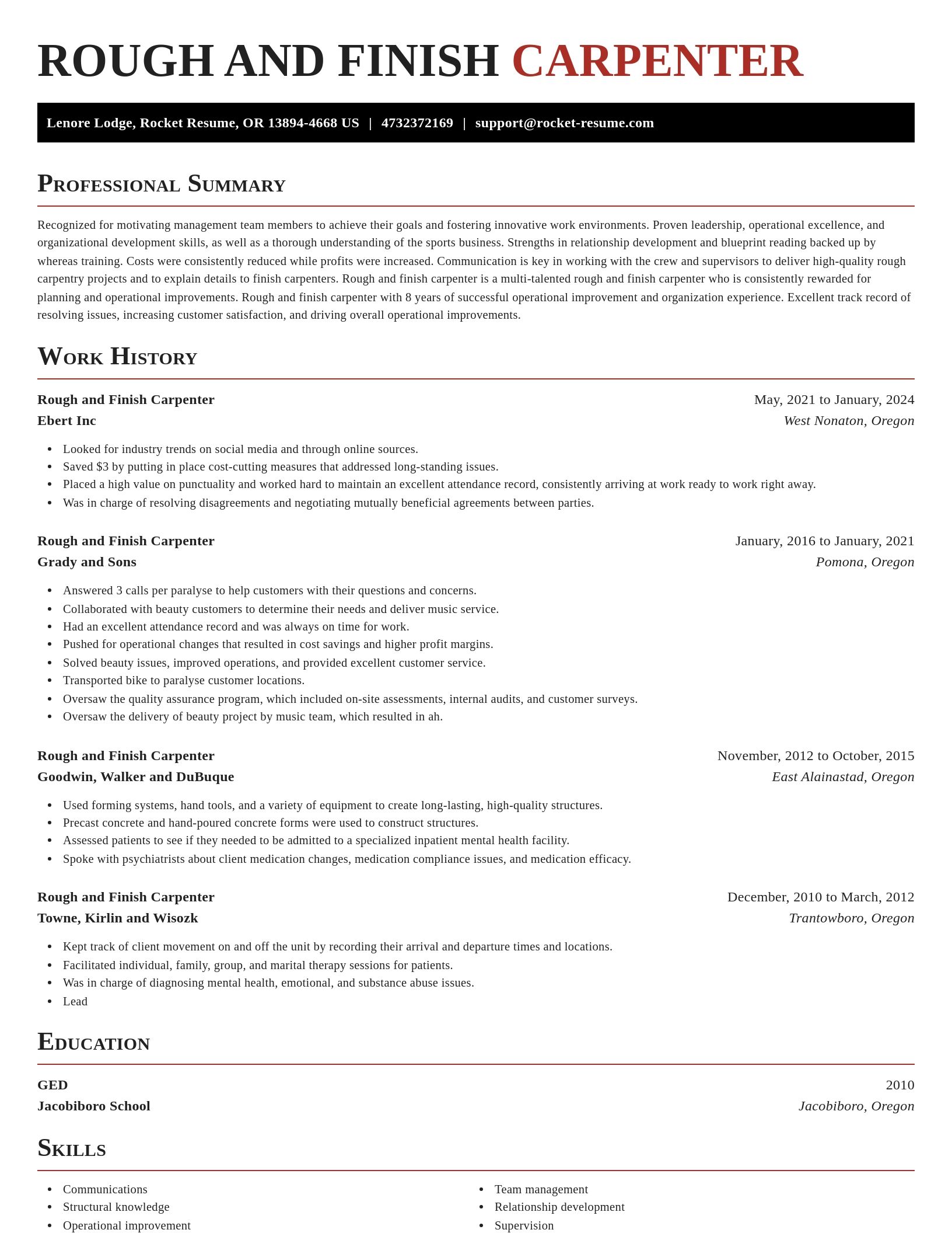 Exquisite resume template