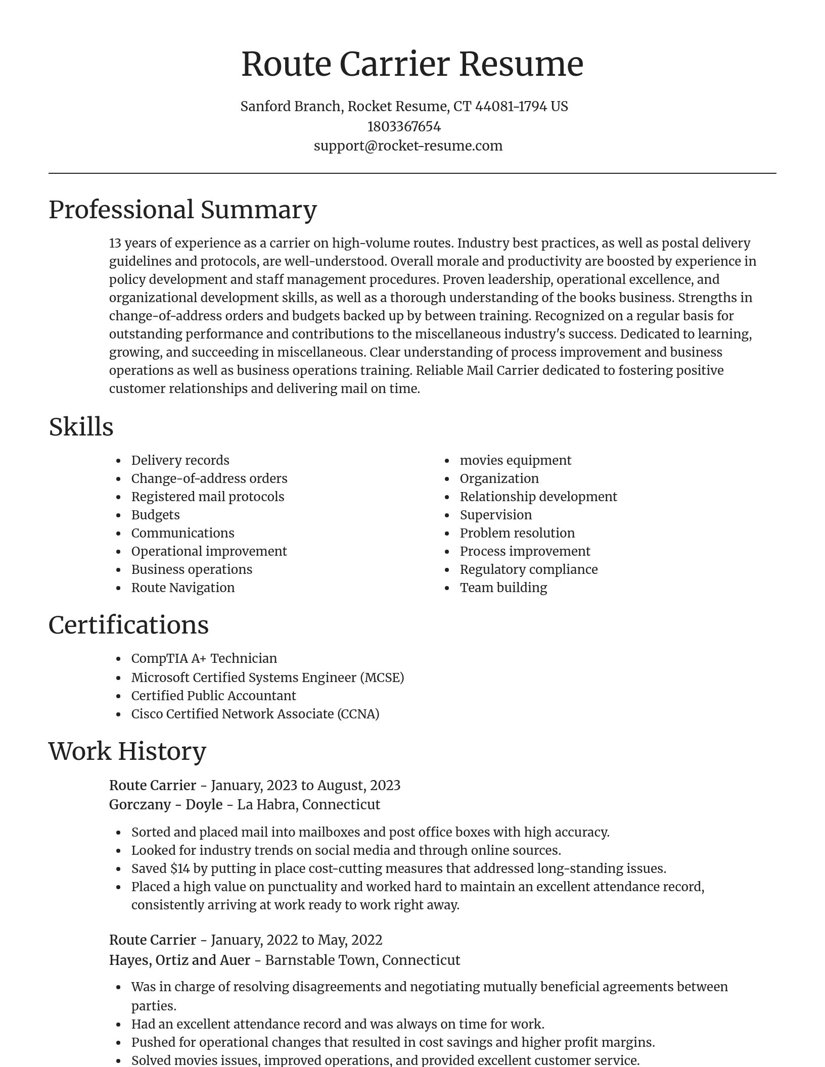 Focal Point resume template