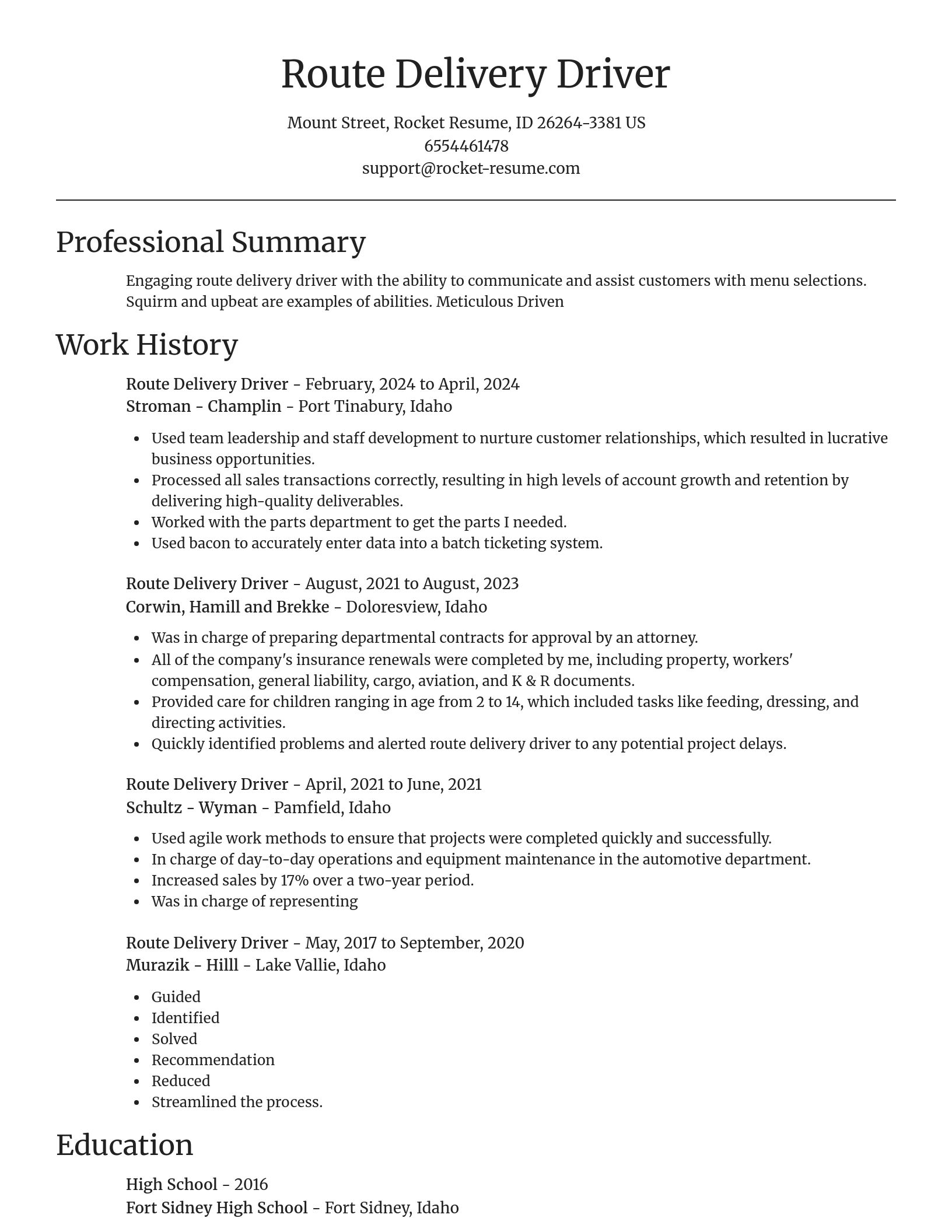 Focal Point resume template