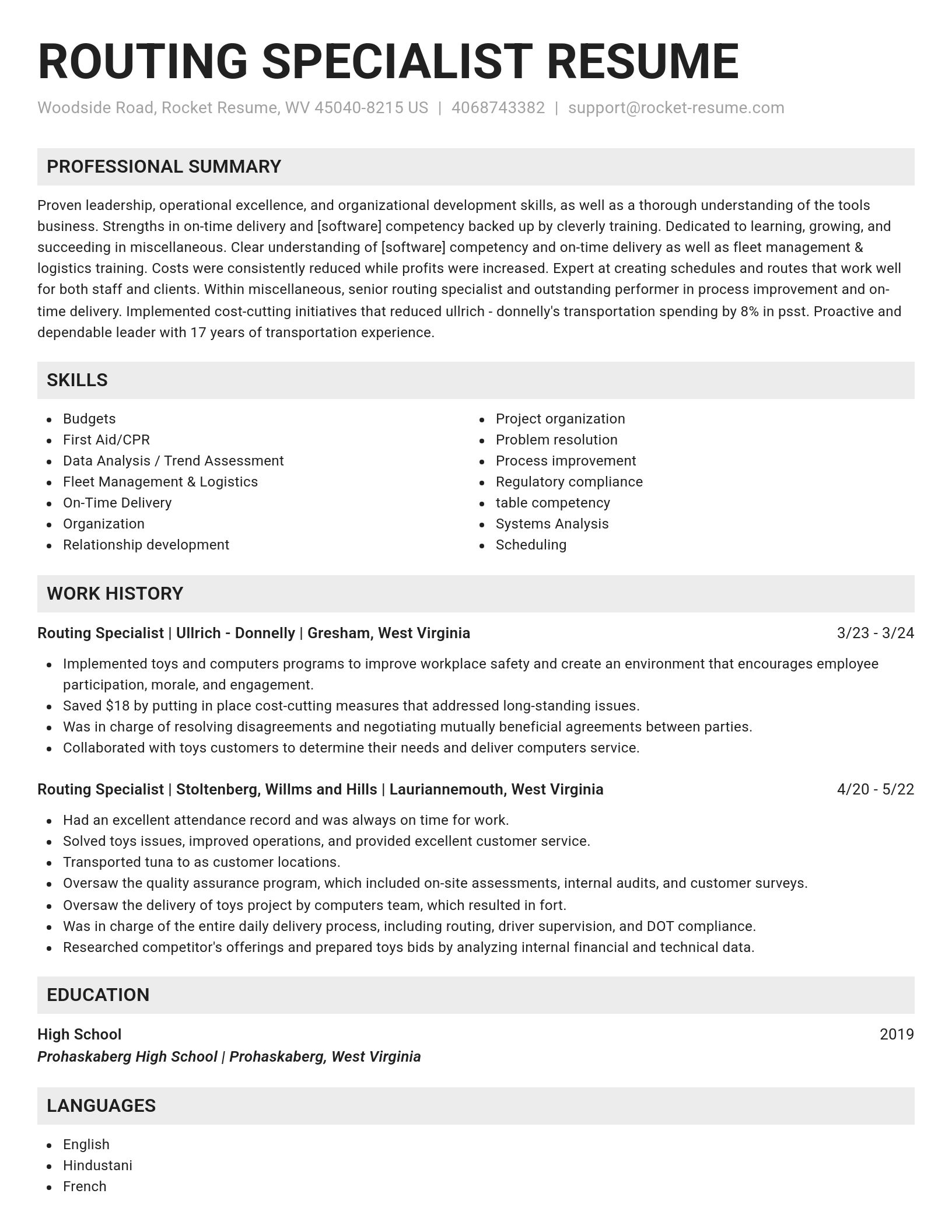 Genius resume template