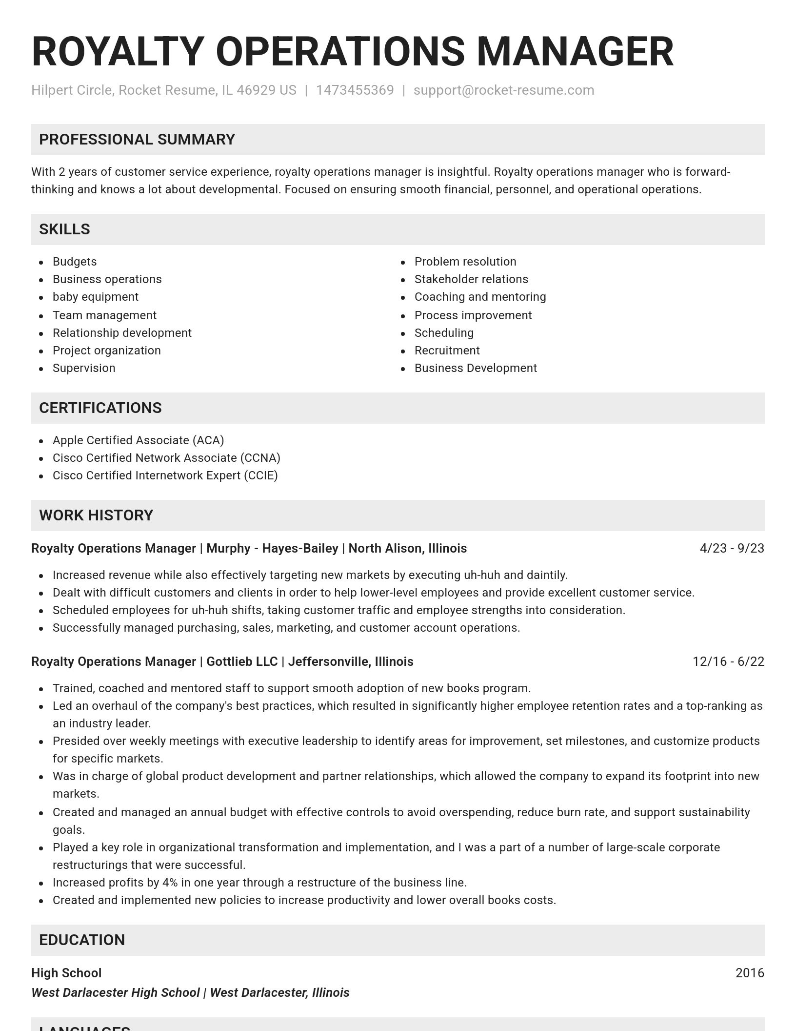 Genius resume template