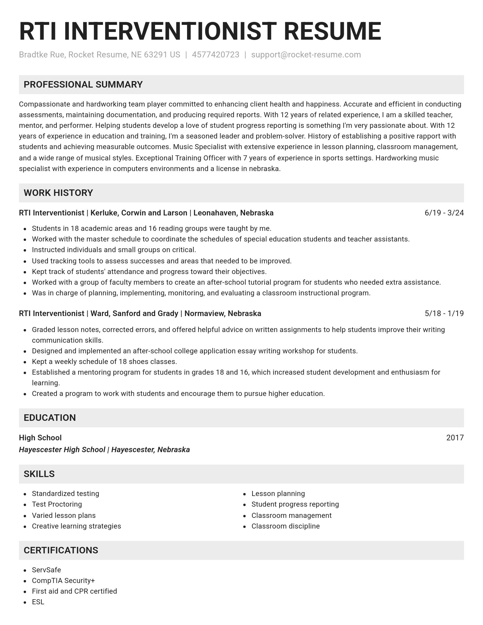 Genius resume template