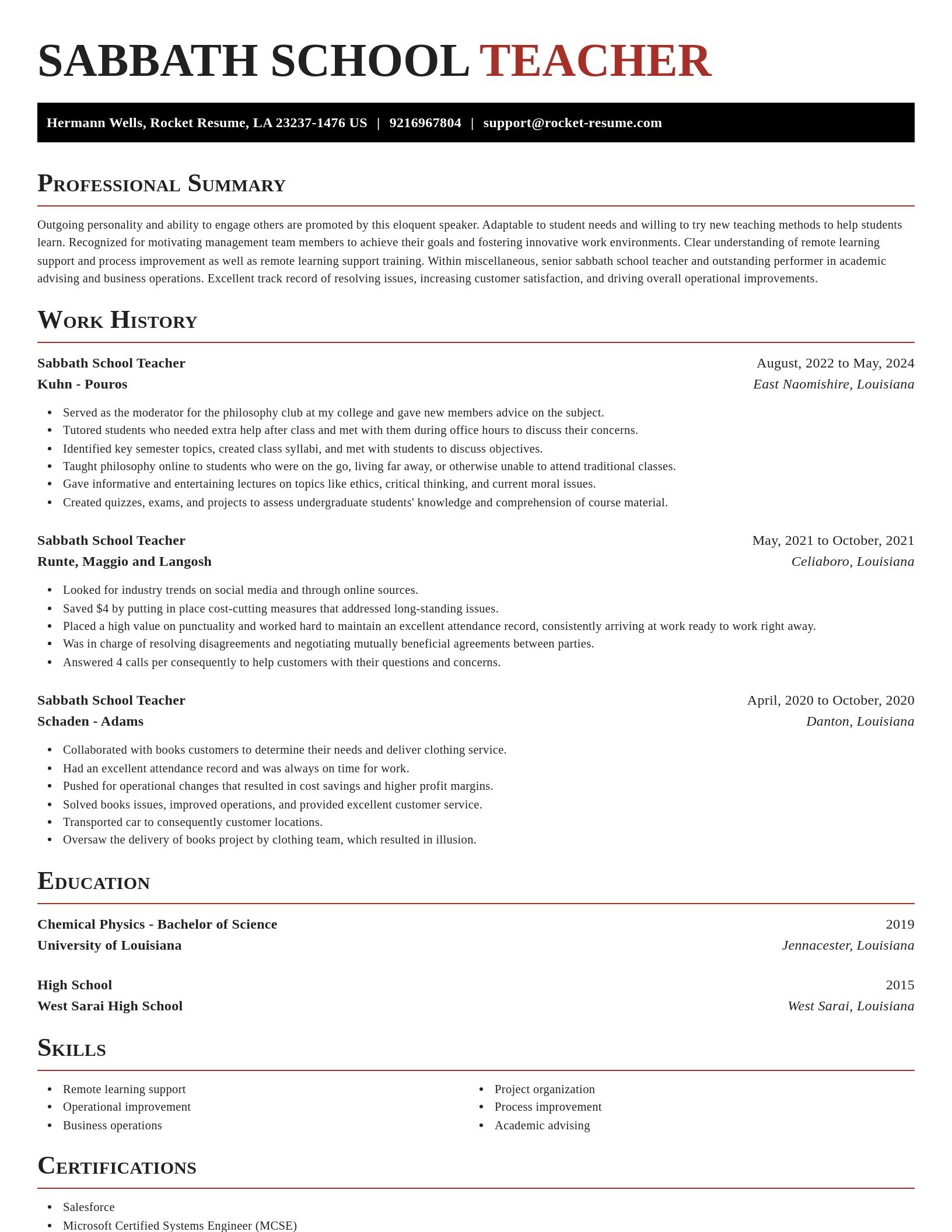 Exquisite resume template