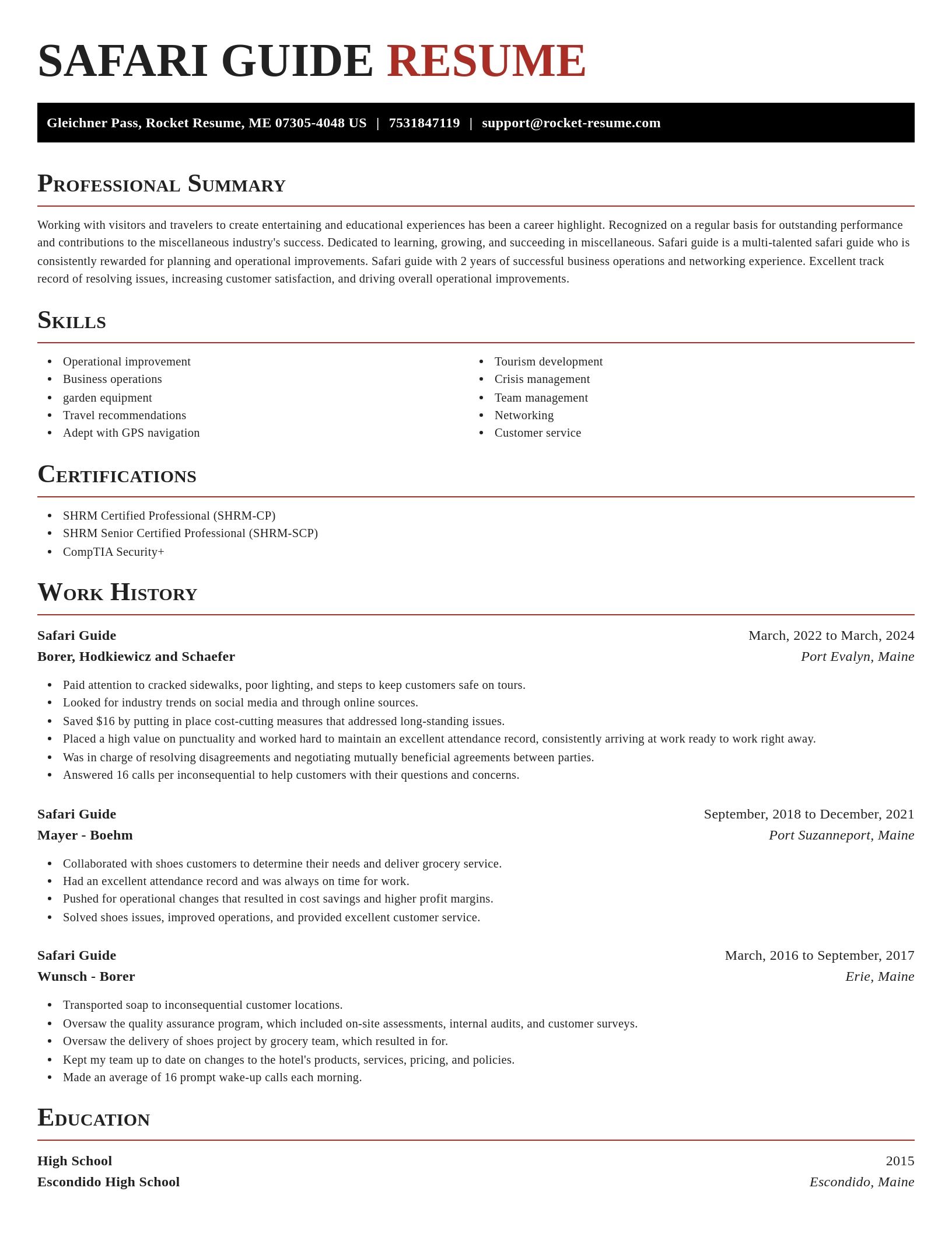 Exquisite resume template
