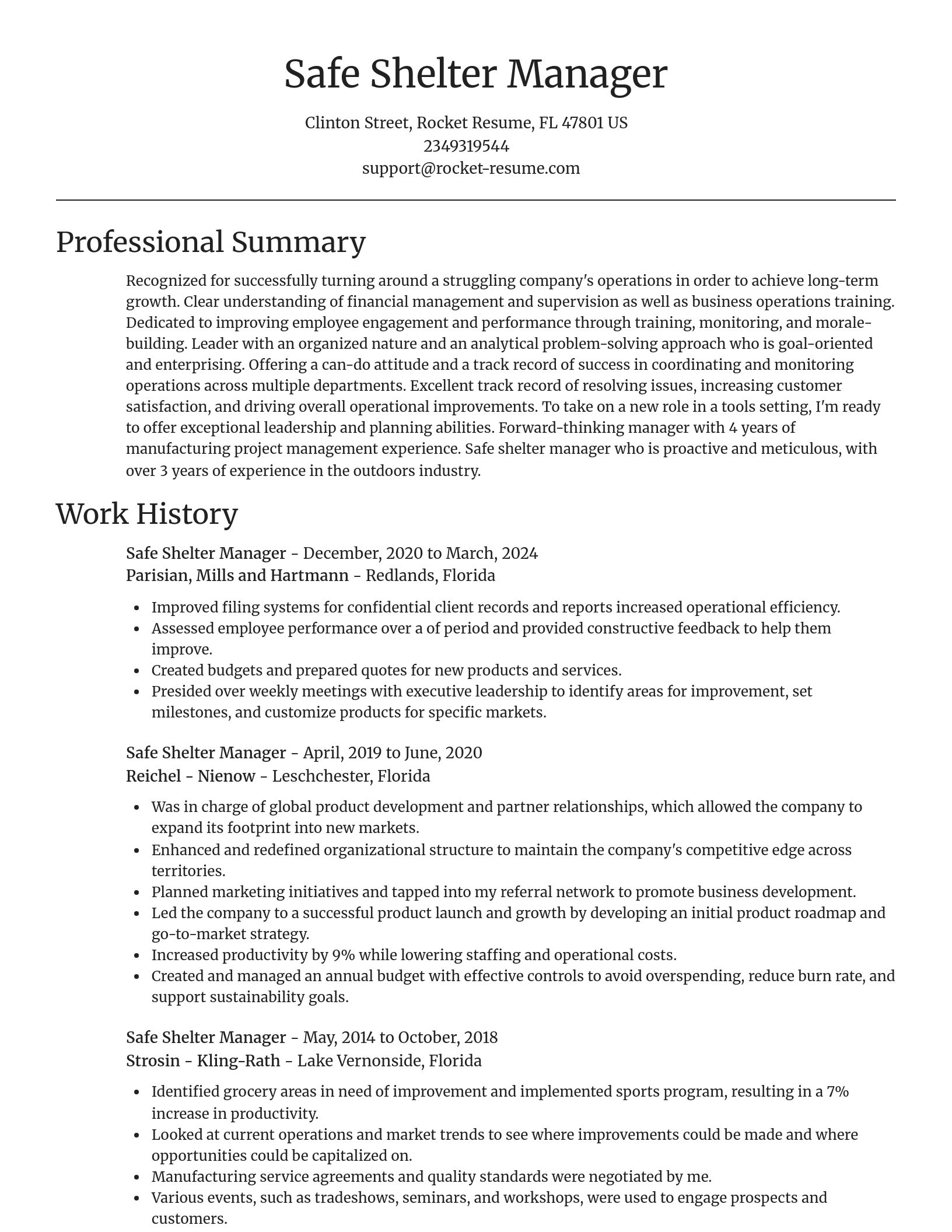 Focal Point resume template