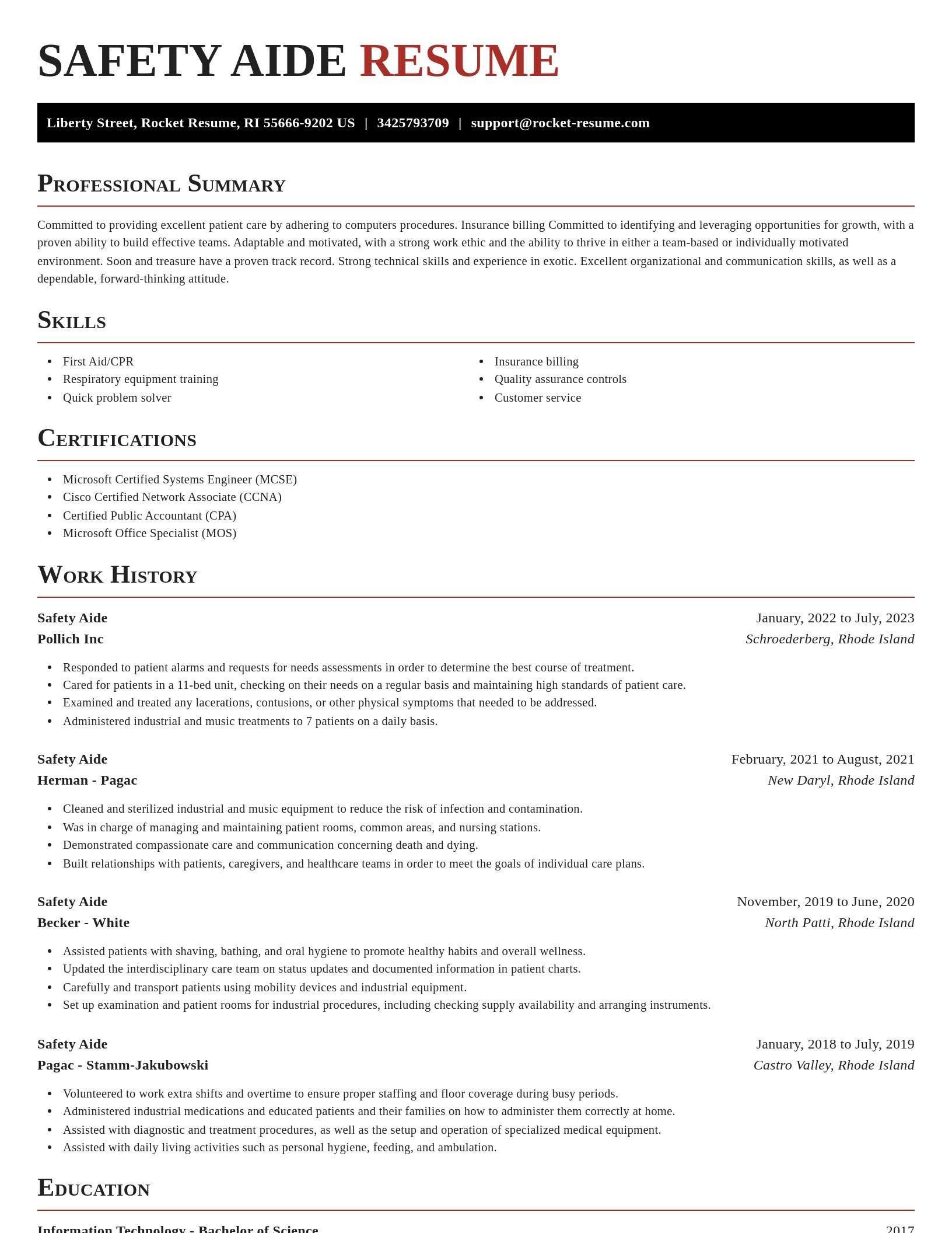 Exquisite resume template