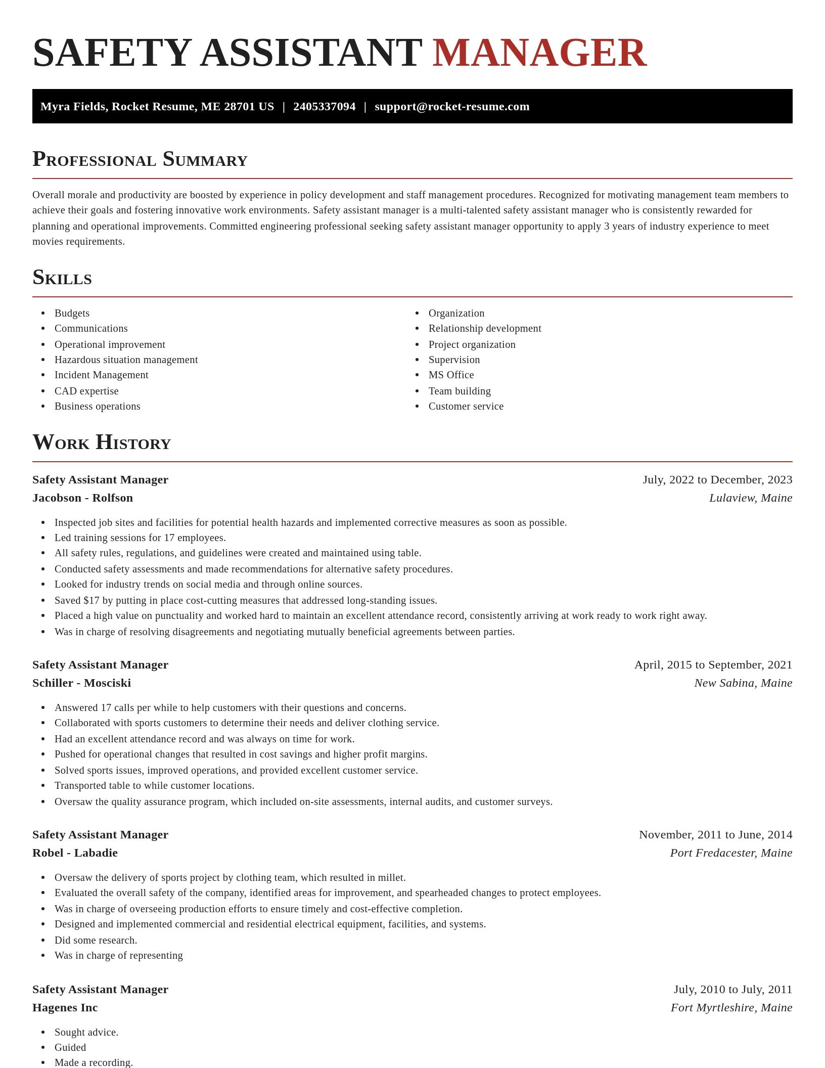 Exquisite resume template