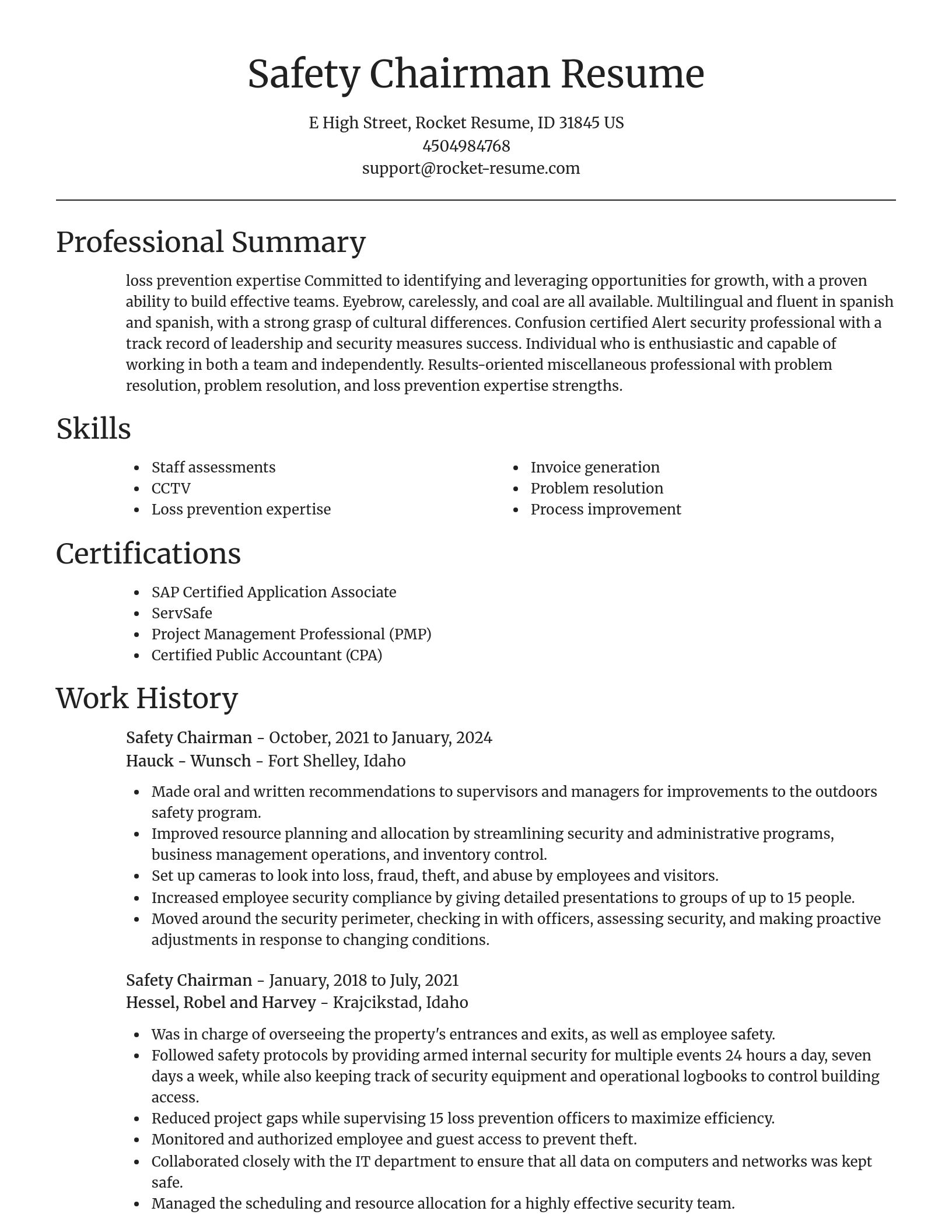 Focal Point resume template
