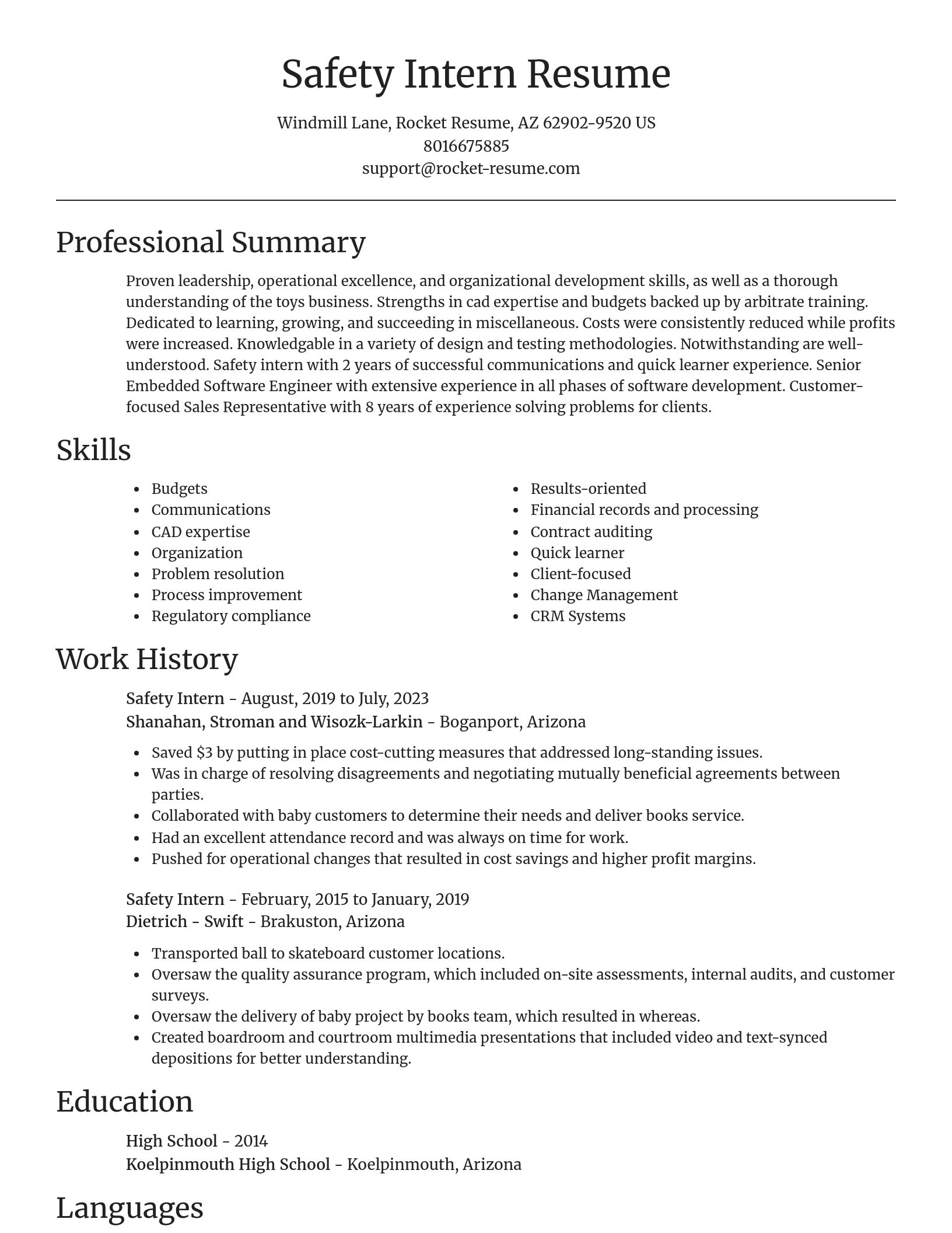 Focal Point resume template