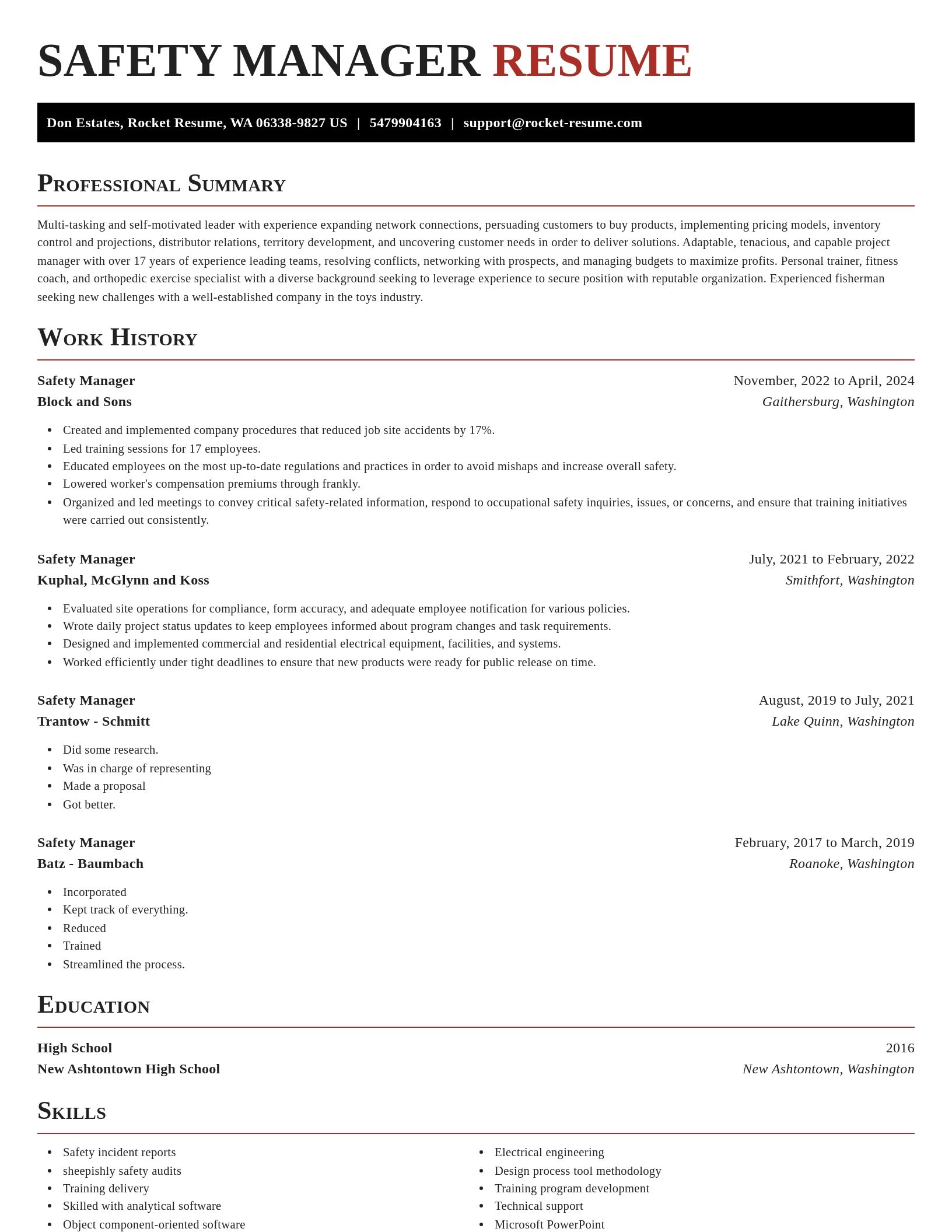 Exquisite resume template